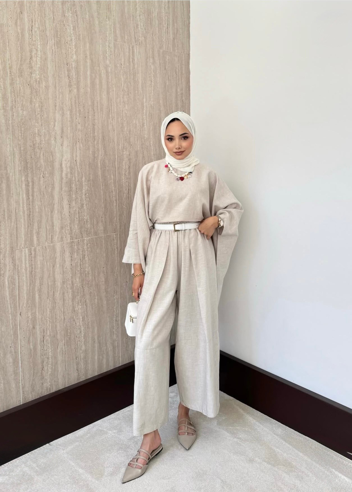 Valeria Premium Keten Takım Taş