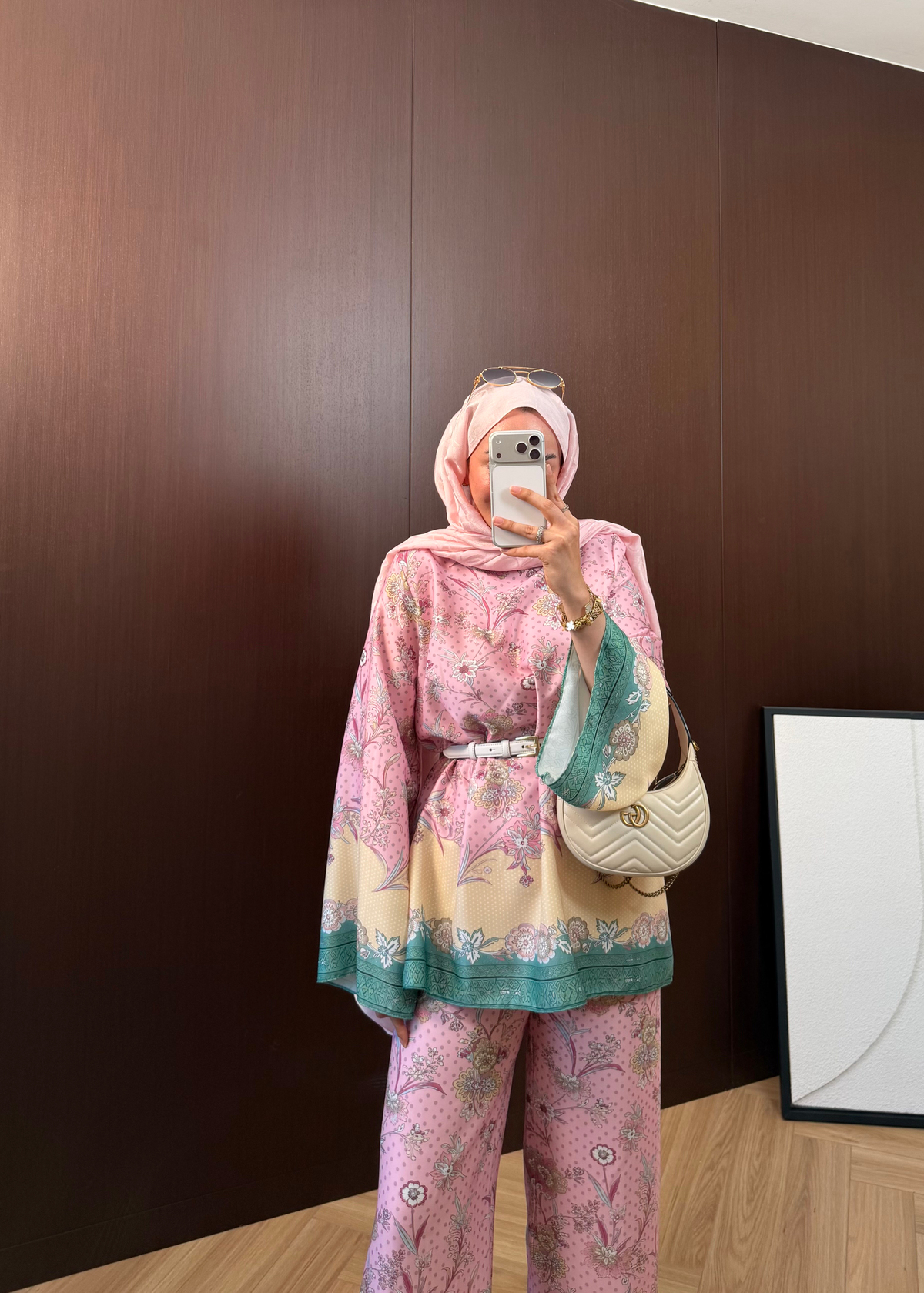 Viora Desenli Takım Pembe 