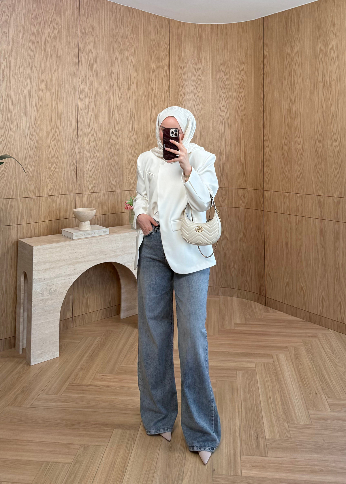 Wide Leg Kar Eskitme Jean