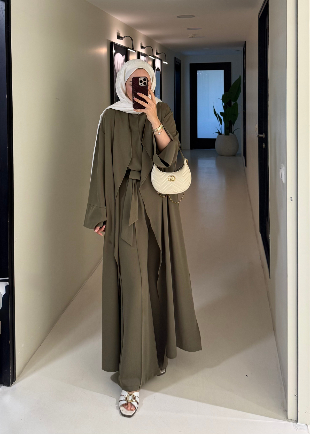 3lü Abaya Takım Haki