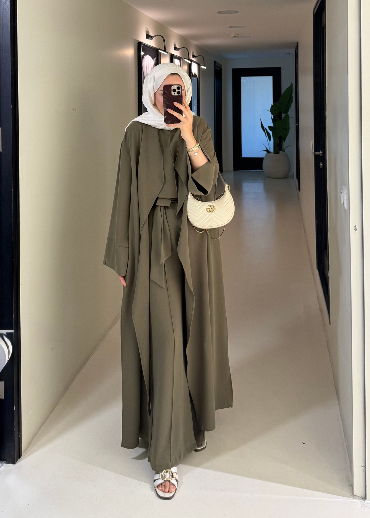 3lü Abaya Takım Haki