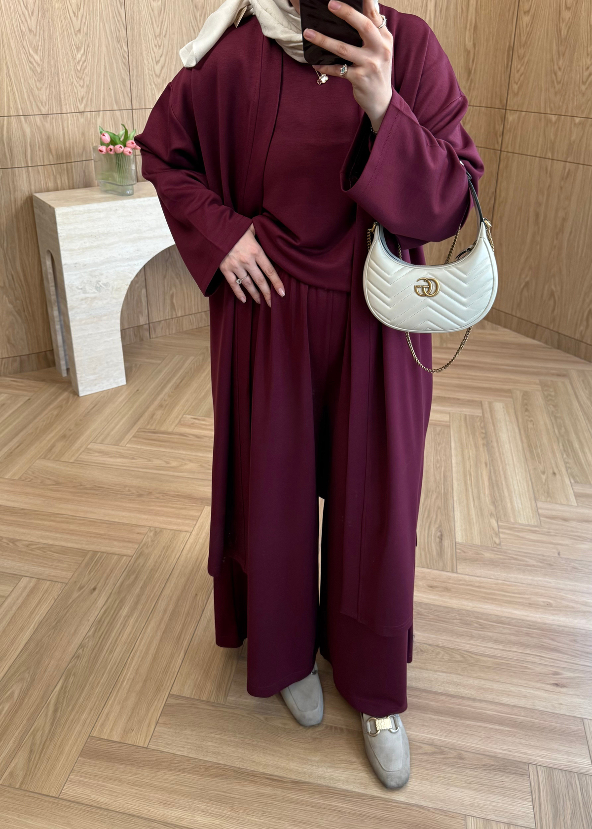3'lü Basic Oysho Takım Bordo