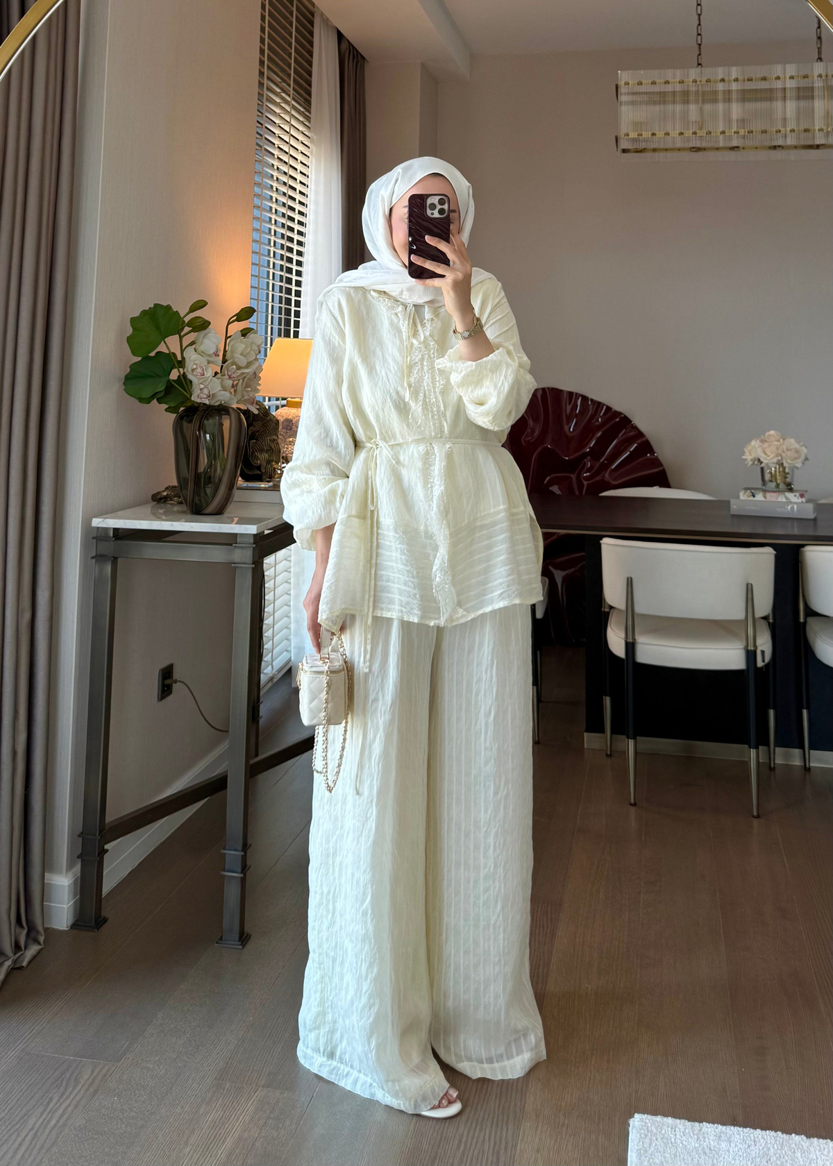 Anna Çizgili İkili Takım Sarı