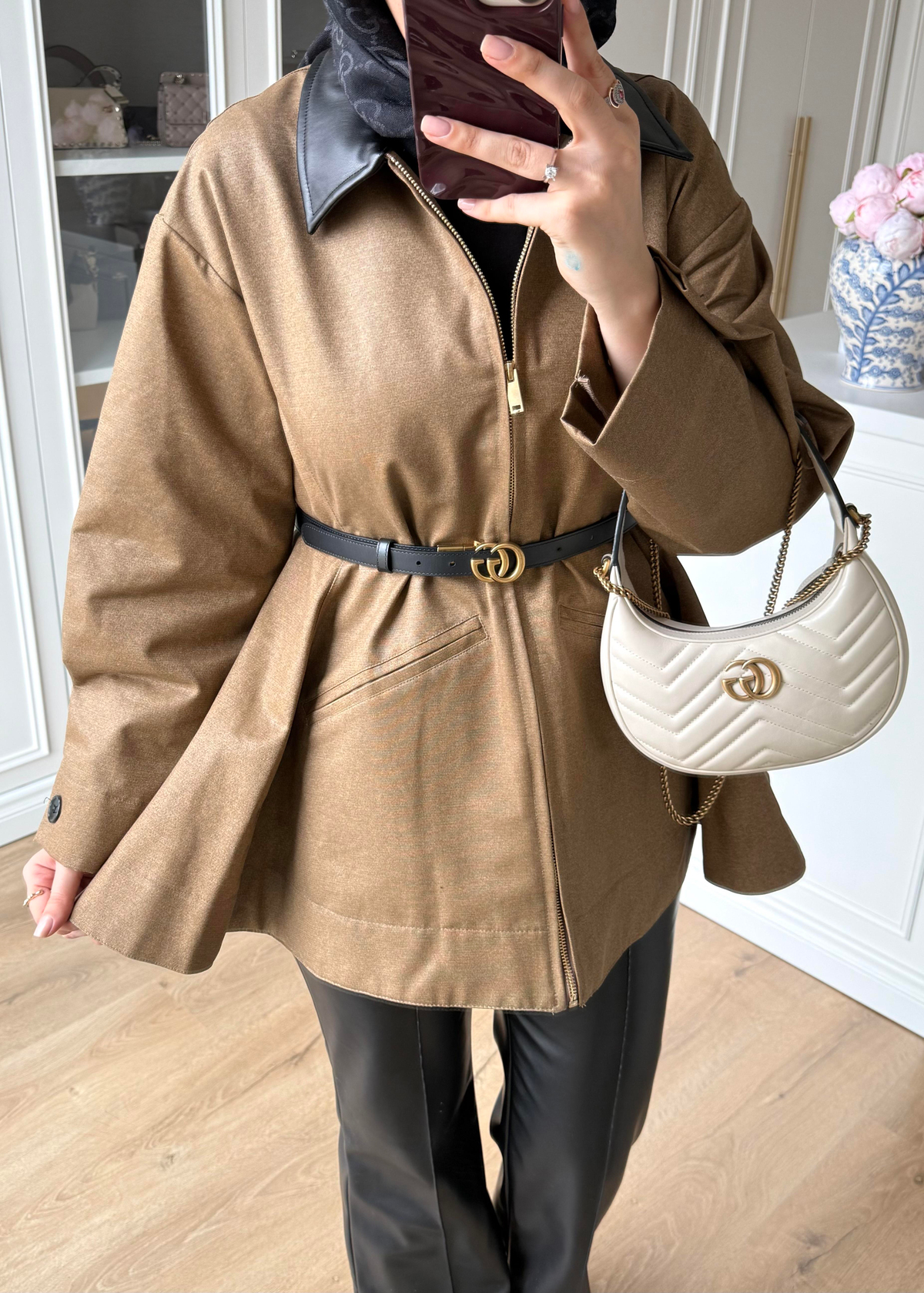 Barbour Bel Detaylı Trenç Camel