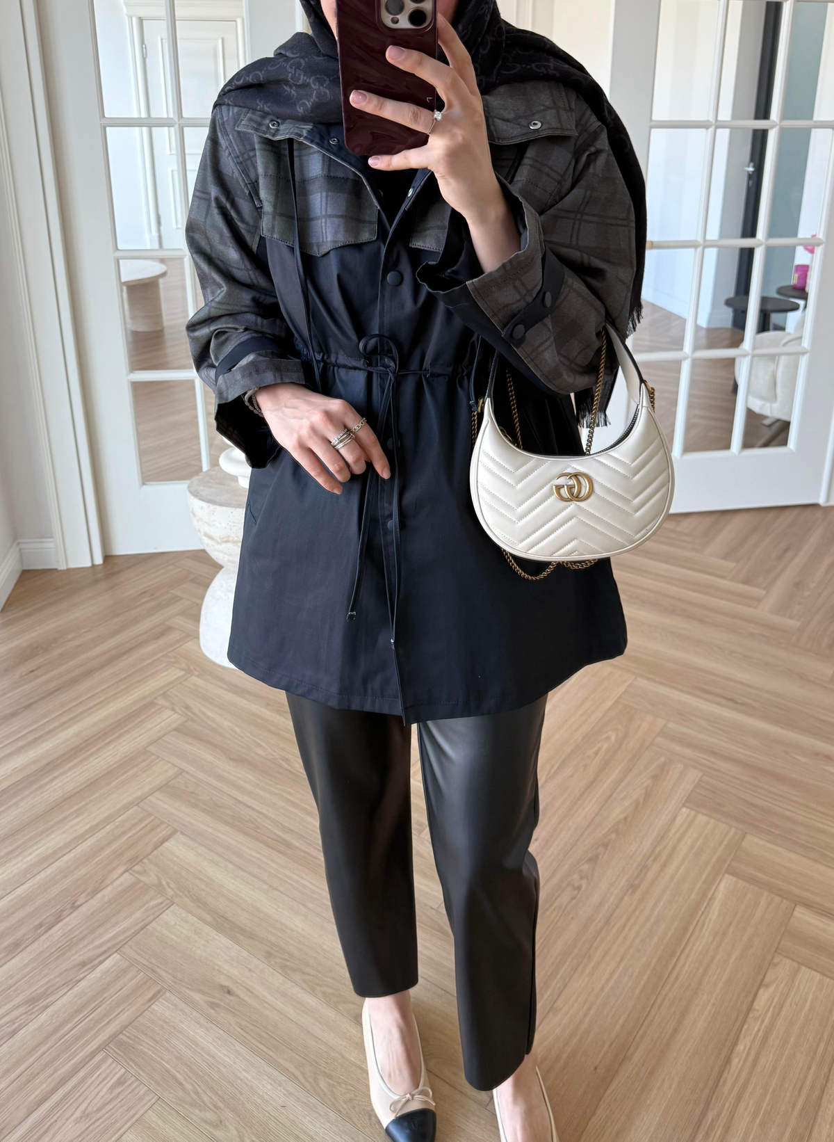 Barbour Ekose Trenç Lacivert