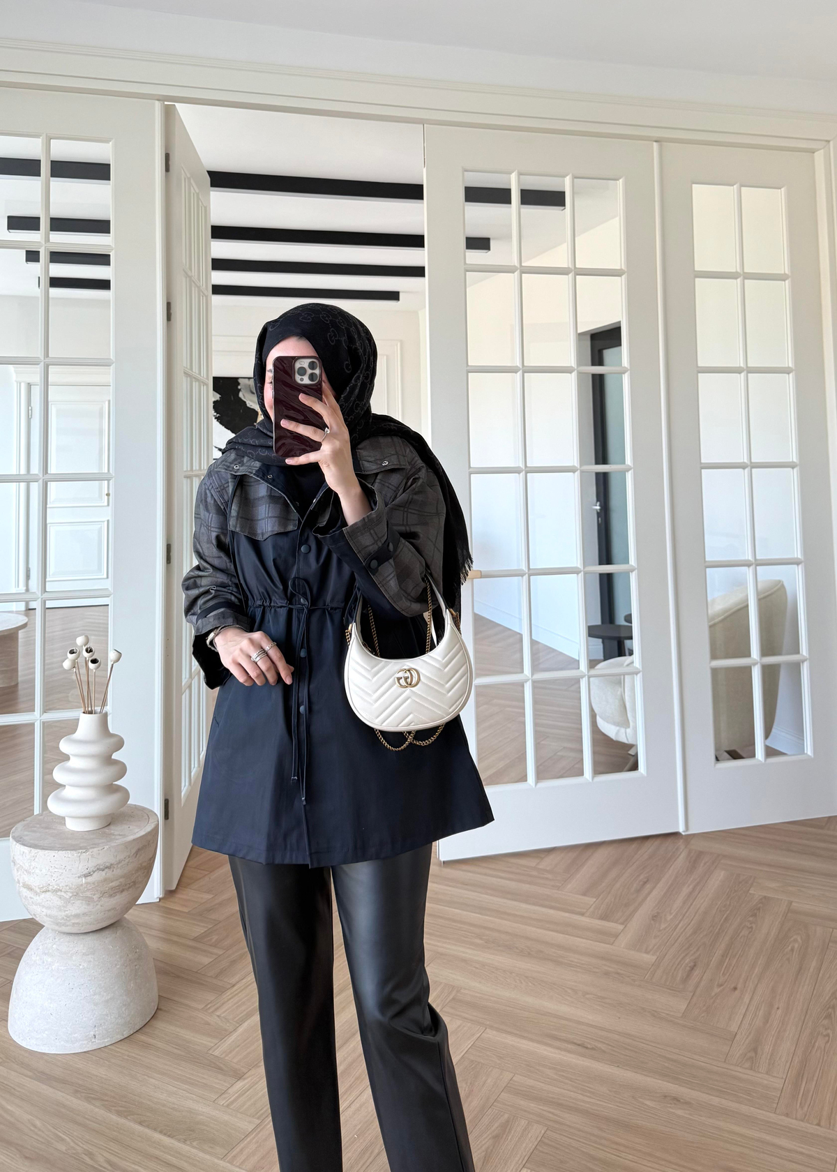 Barbour Ekose Trenç Lacivert