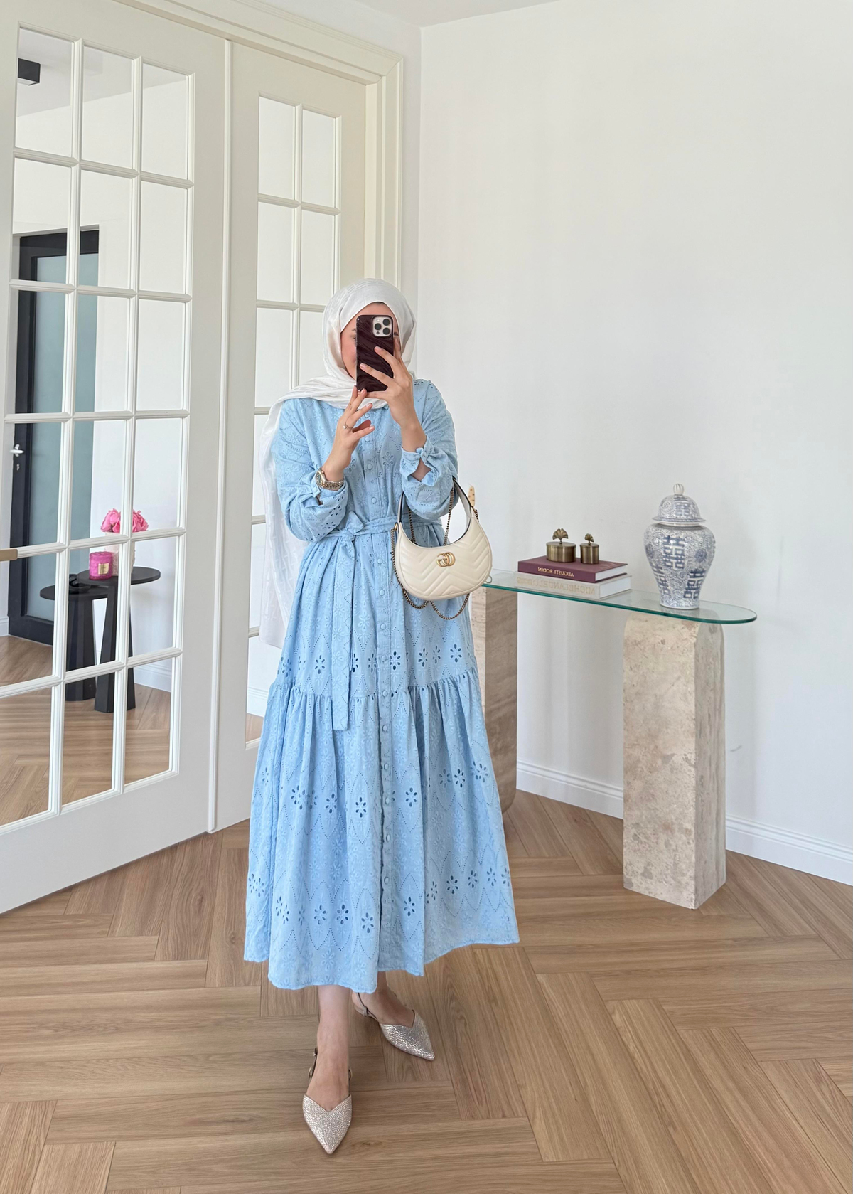 Bera Fisto Elbise Bebe Mavi