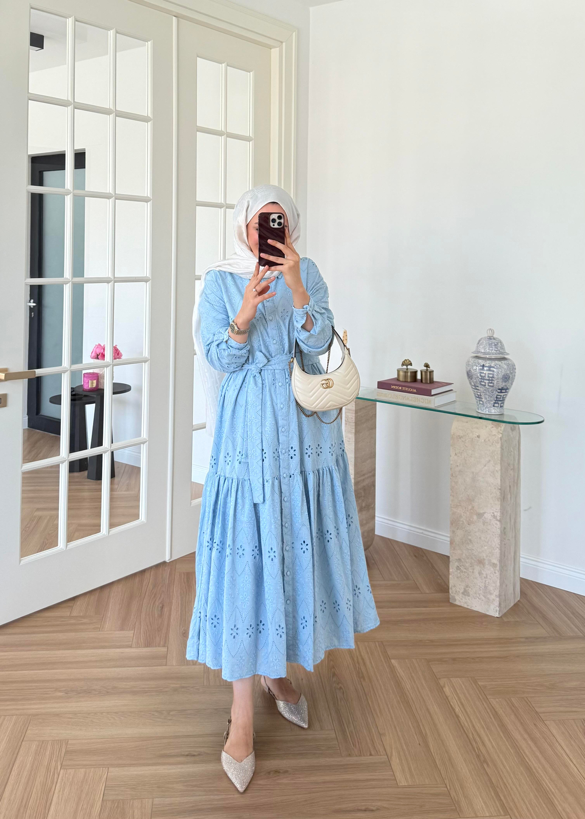 Bera Fisto Elbise Bebe Mavi