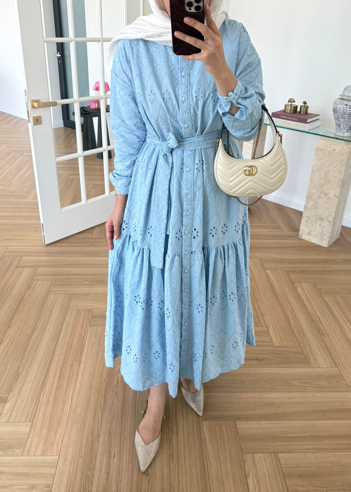 Bera Fisto Elbise Bebe Mavi