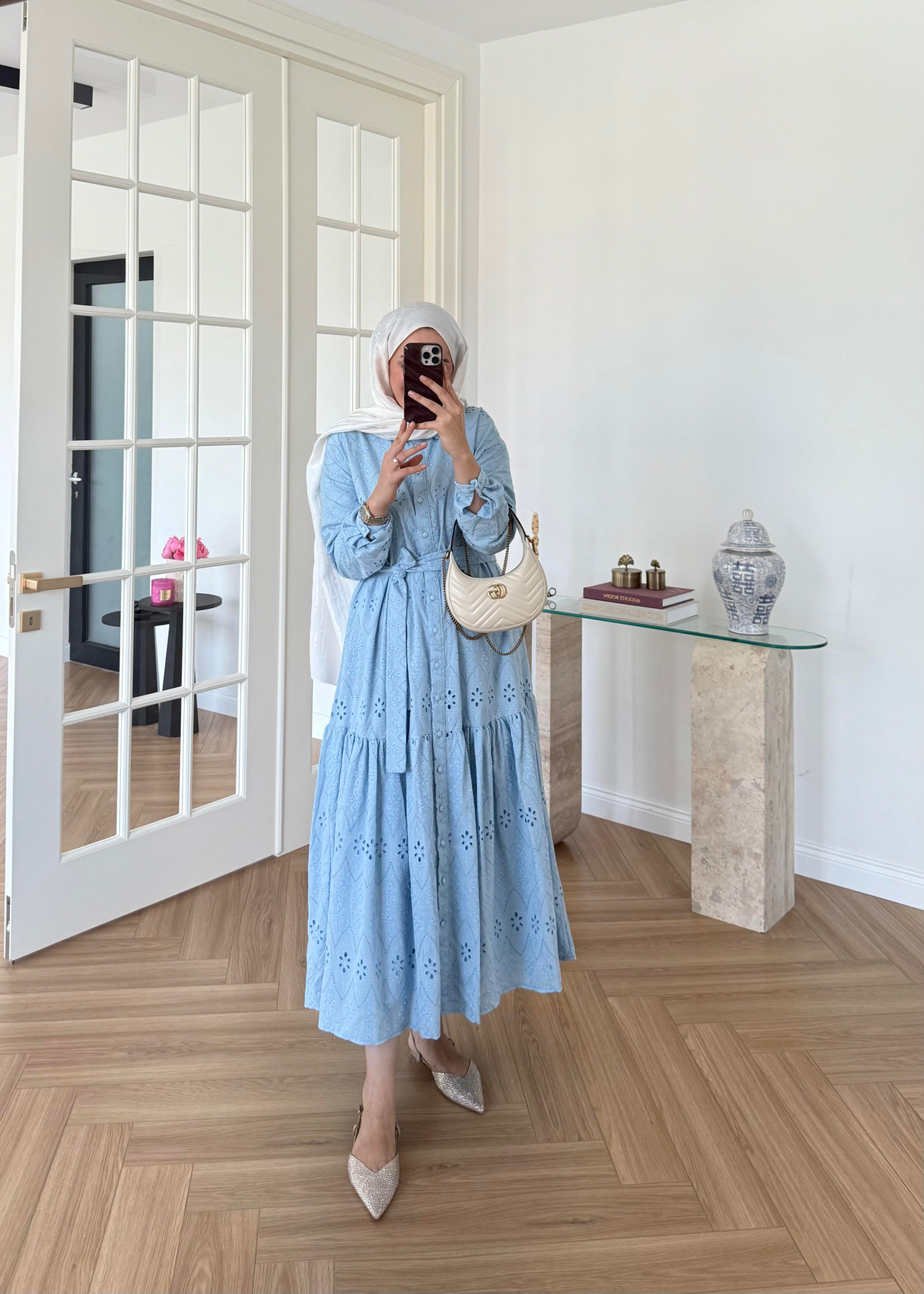 Bera Fisto Elbise Bebe Mavi