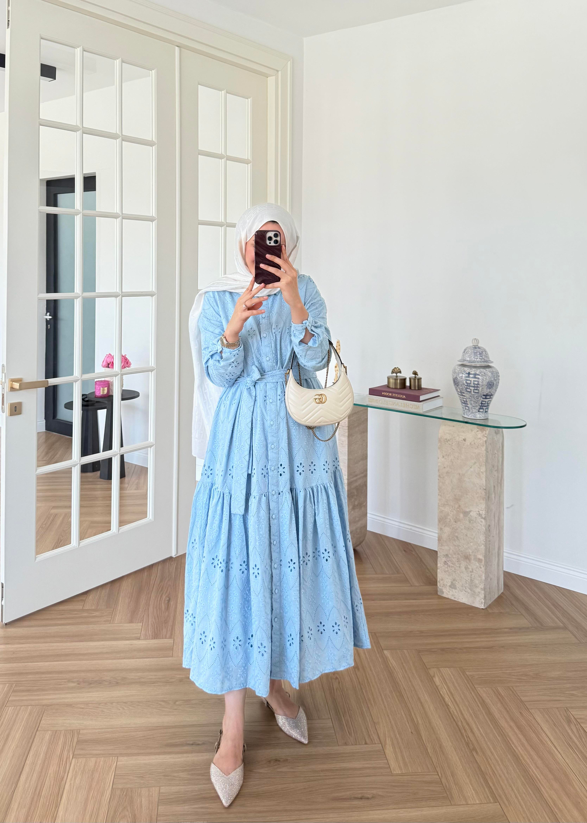 Bera Fisto Elbise Bebe Mavi