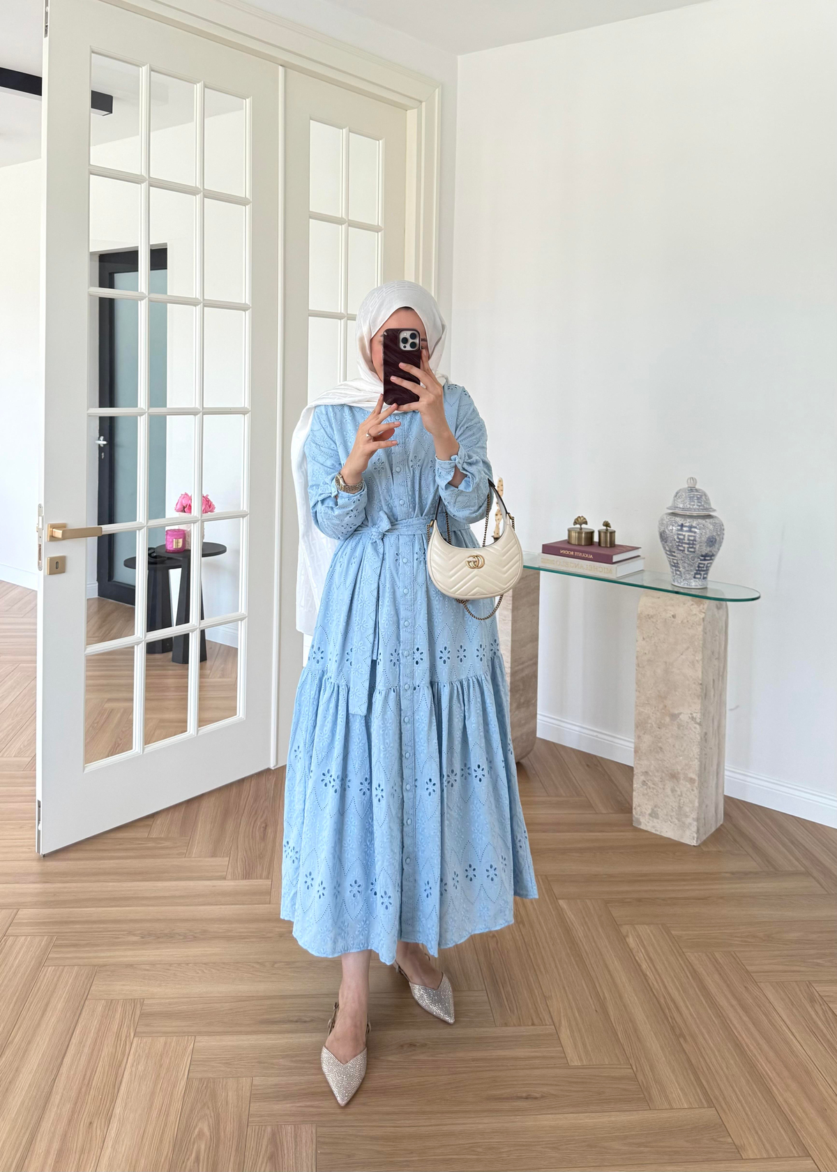 Bera Fisto Elbise Bebe Mavi