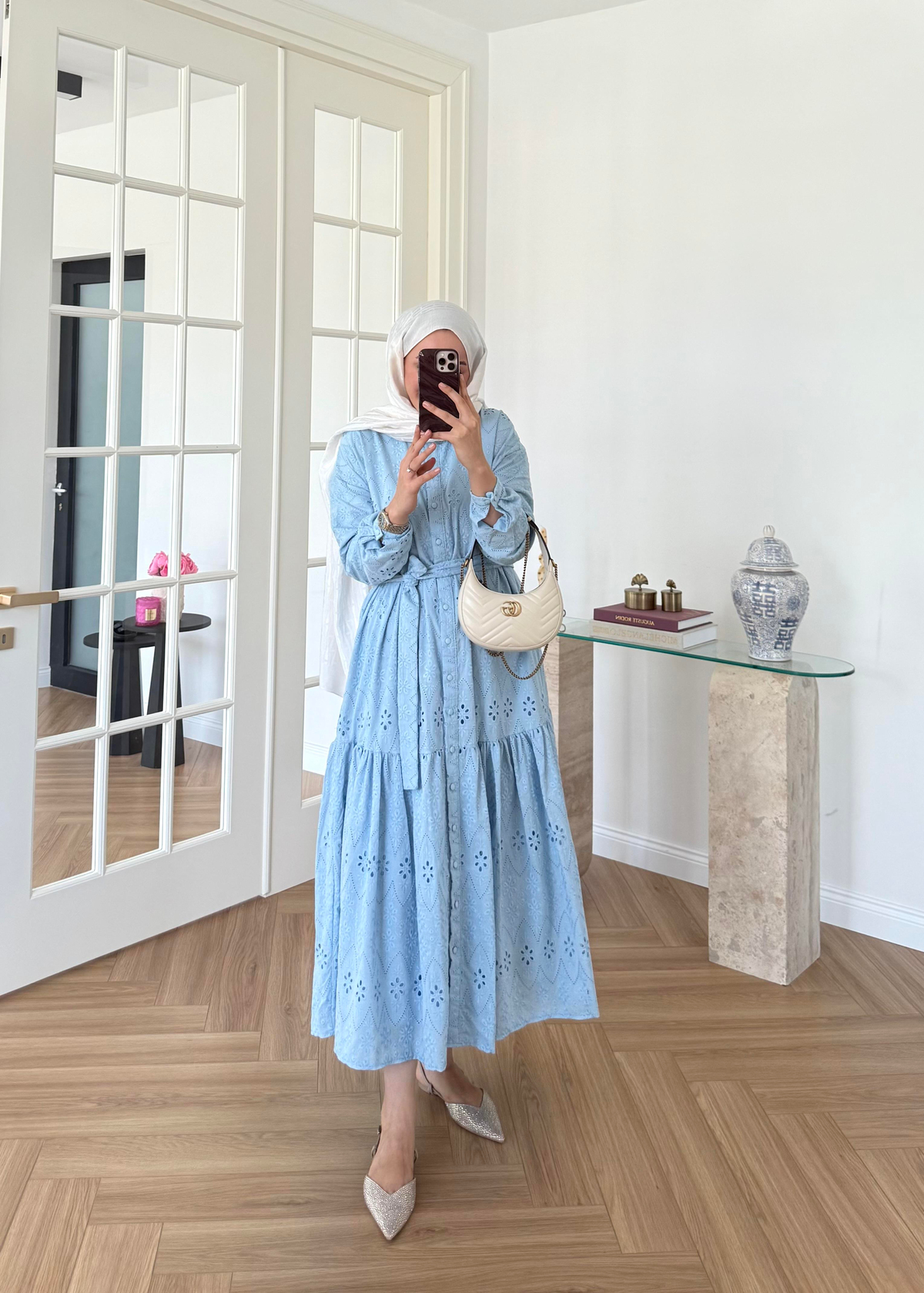 Bera Fisto Elbise Bebe Mavi