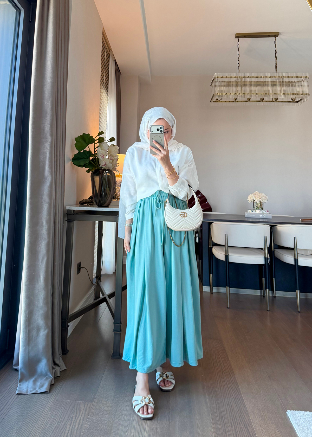 Bol Geniş Paça Oysh Pantolon Mint