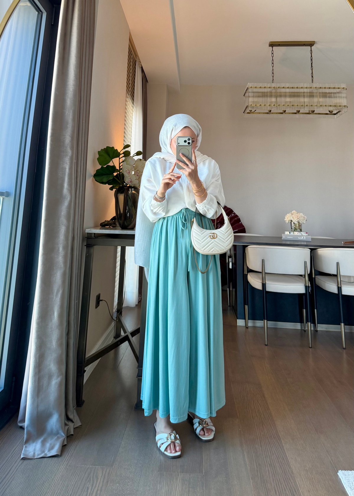 Bol Geniş Paça Oysh Pantolon Mint