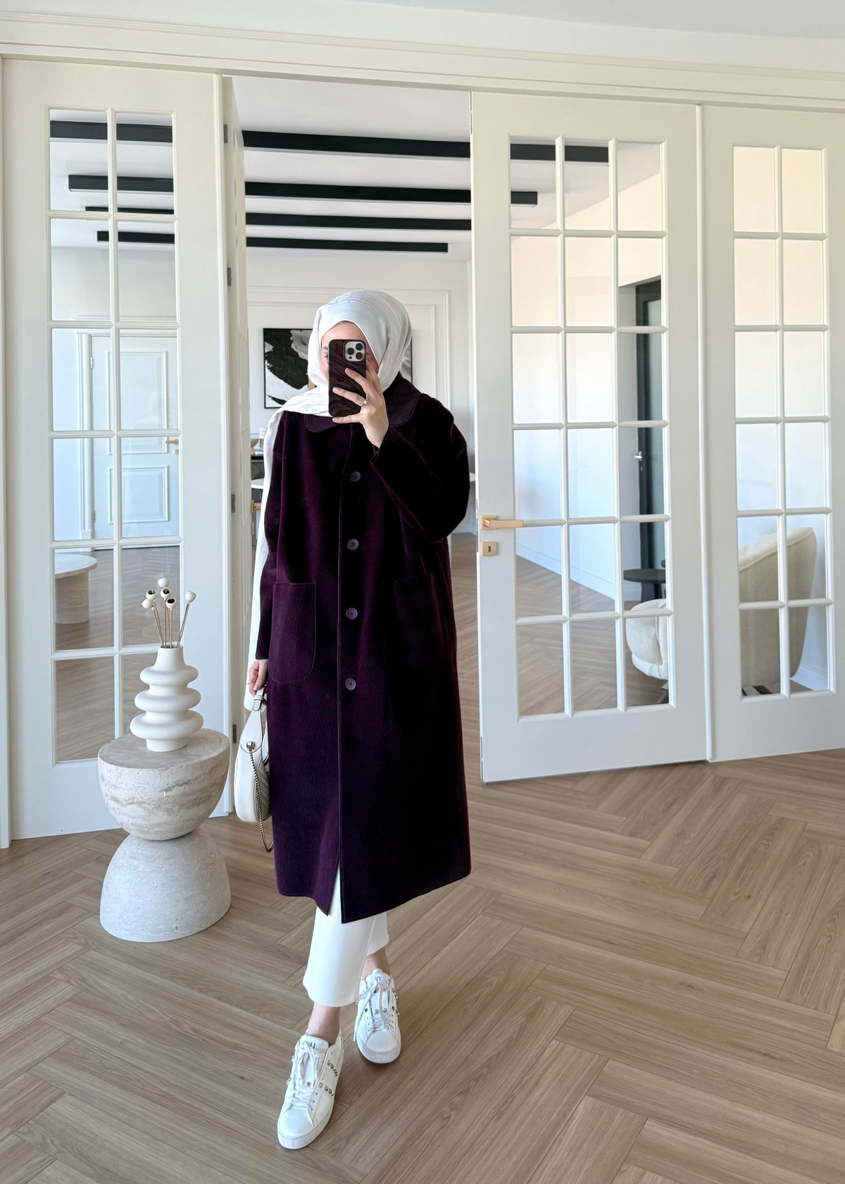 Deve Tüylü Cepli Kaban Mürdüm