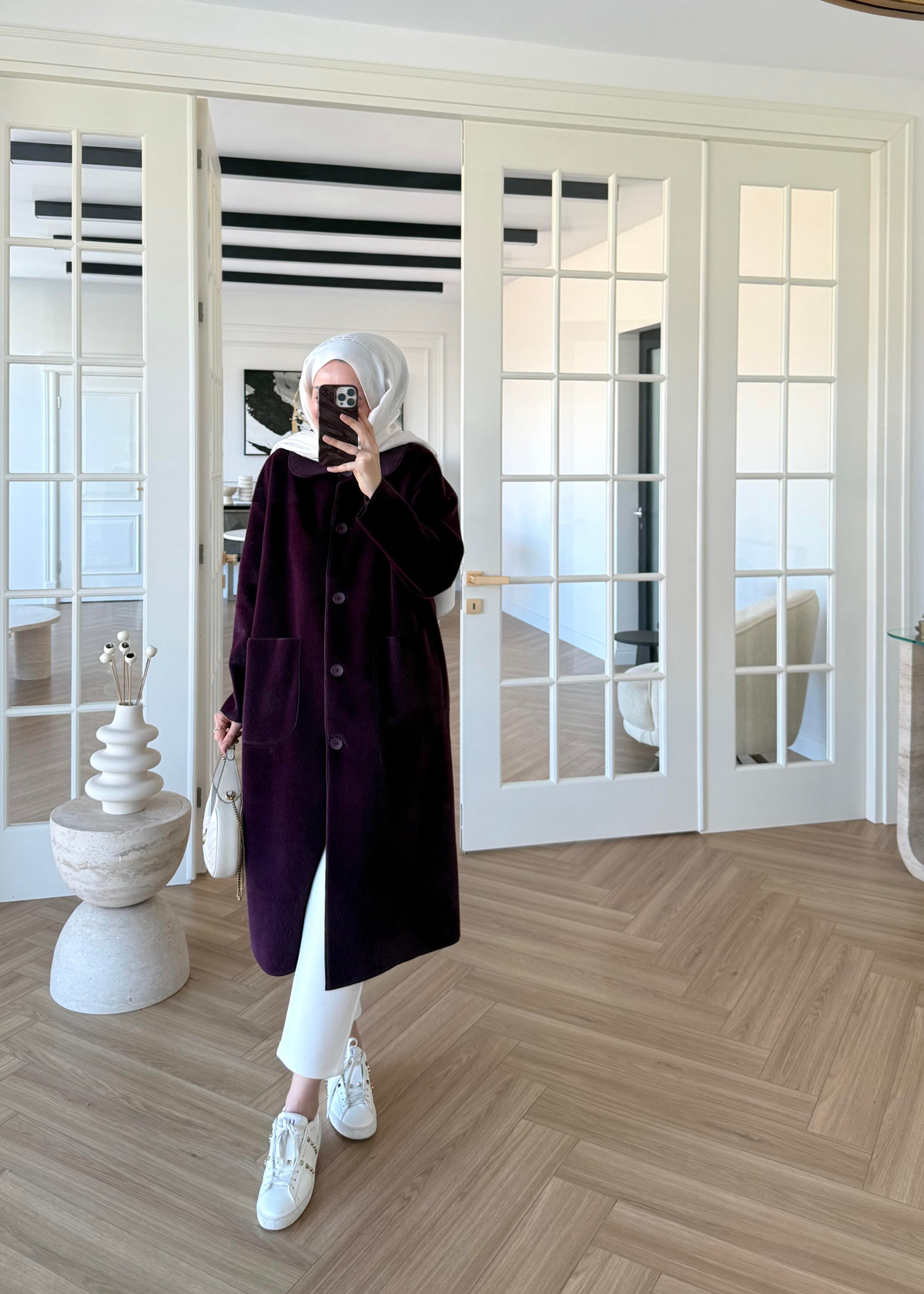 Deve Tüylü Cepli Kaban Mürdüm