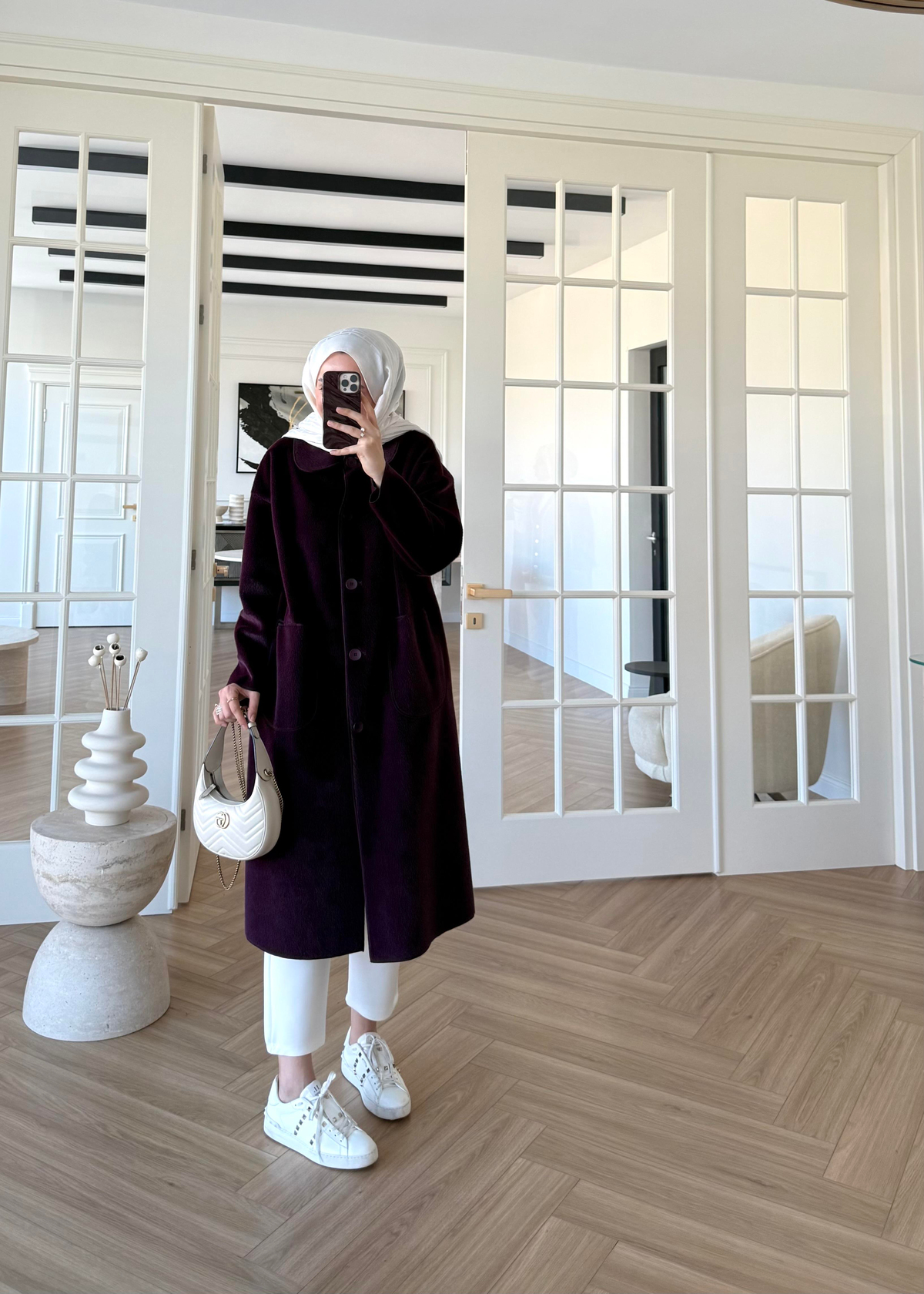 Deve Tüylü Cepli Kaban Mürdüm