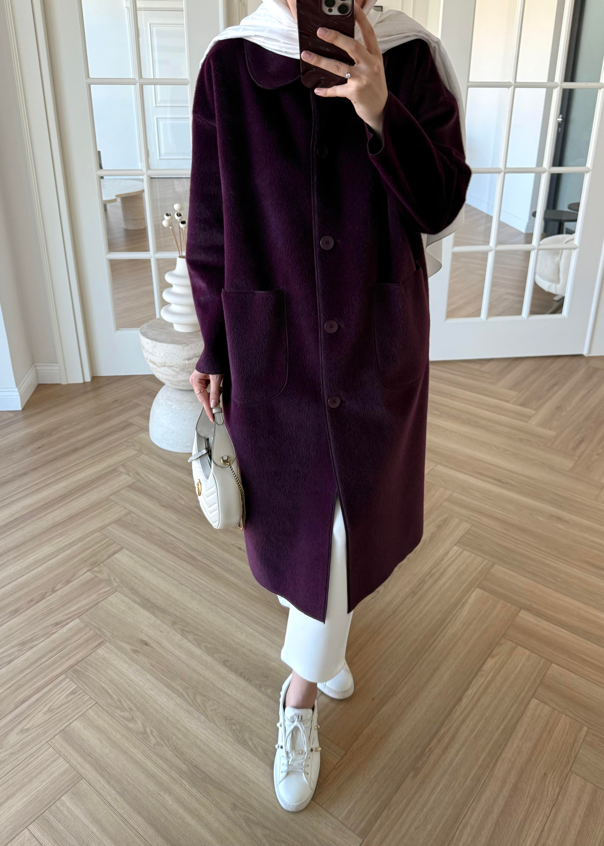 Deve Tüylü Cepli Kaban Mürdüm