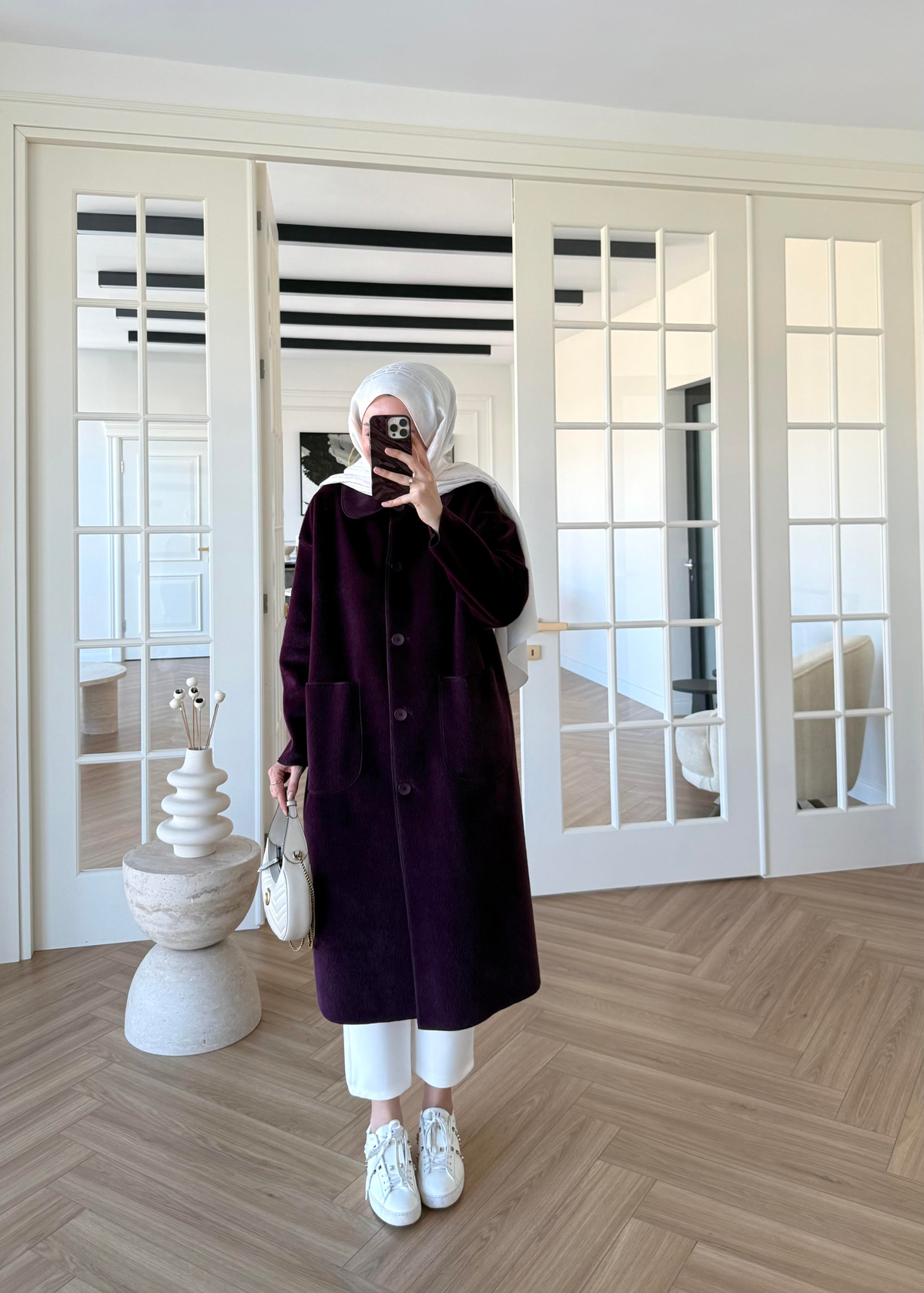 Deve Tüylü Cepli Kaban Mürdüm