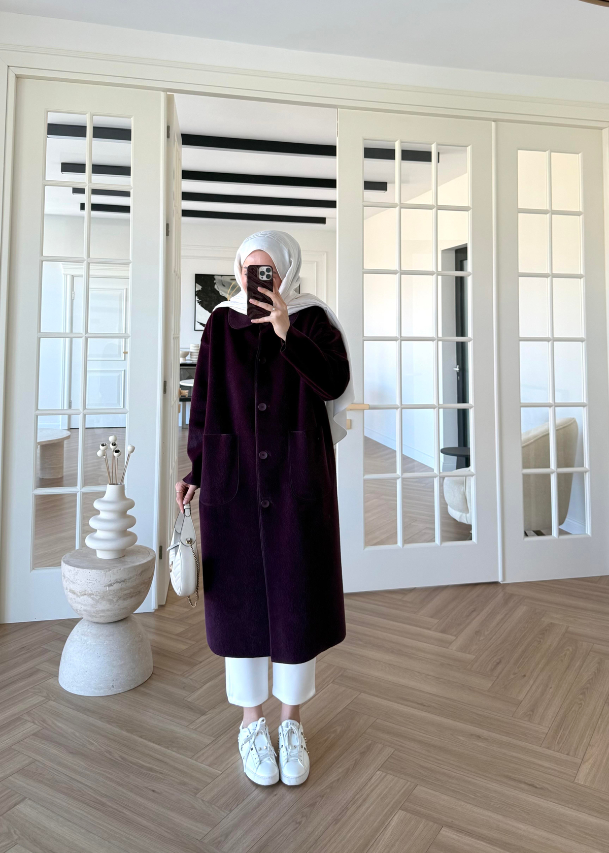 Deve Tüylü Cepli Kaban Mürdüm