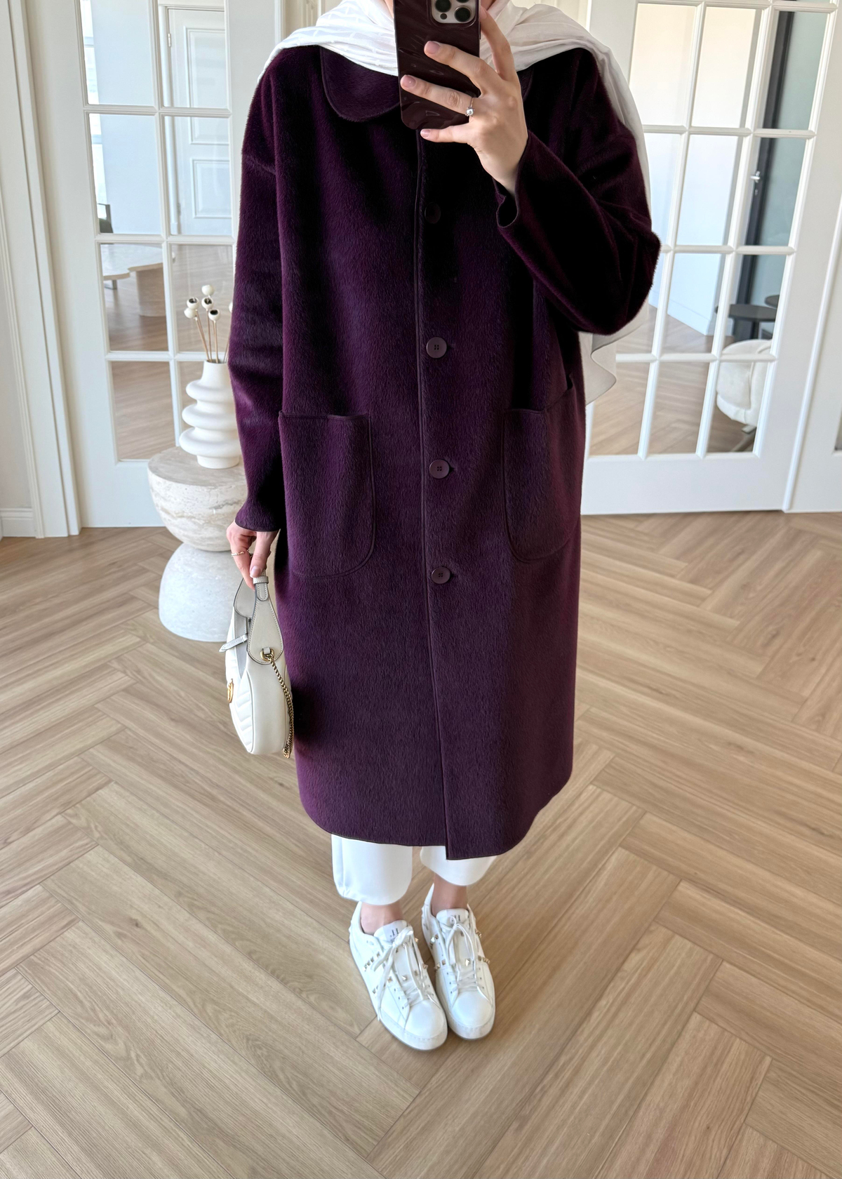 Deve Tüylü Cepli Kaban Mürdüm