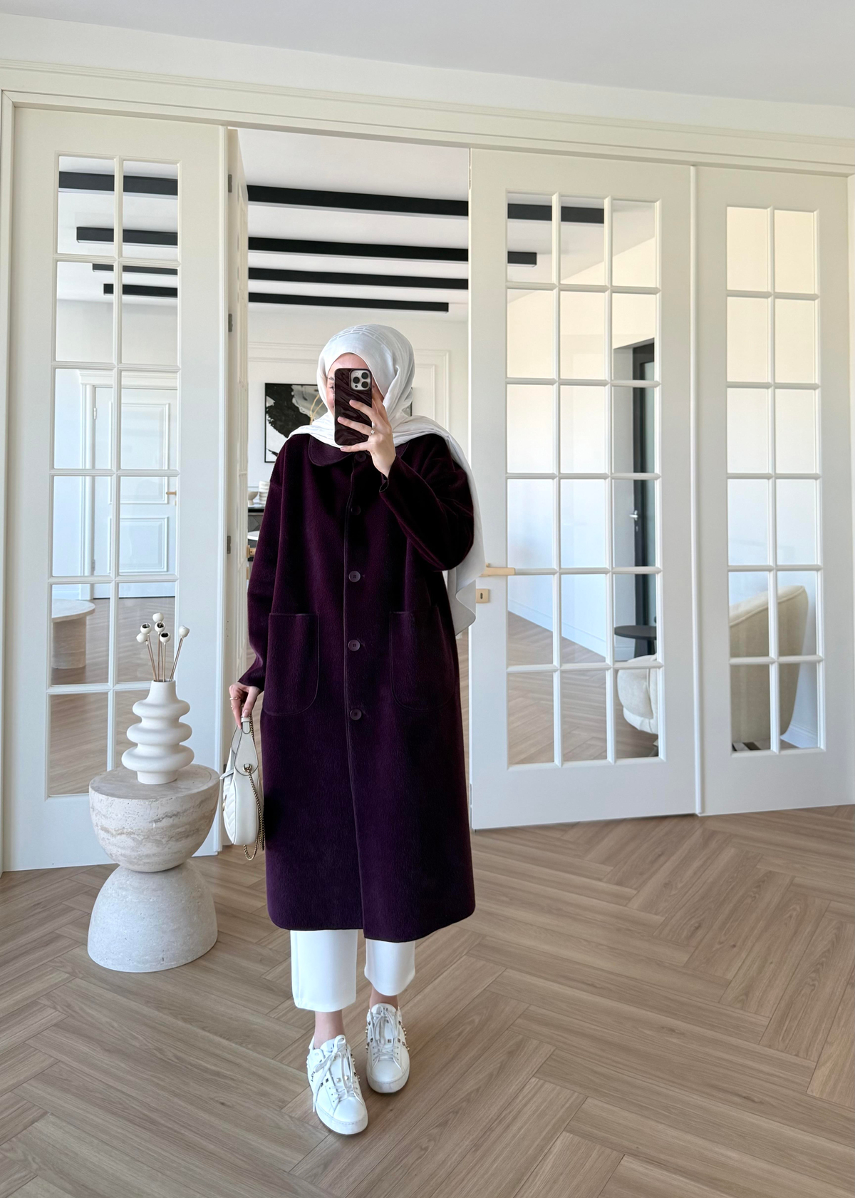 Deve Tüylü Cepli Kaban Mürdüm