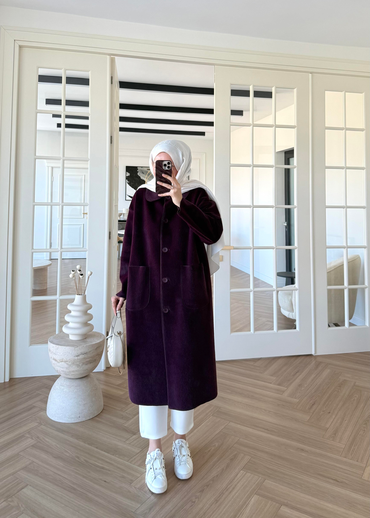 Deve Tüylü Cepli Kaban Mürdüm