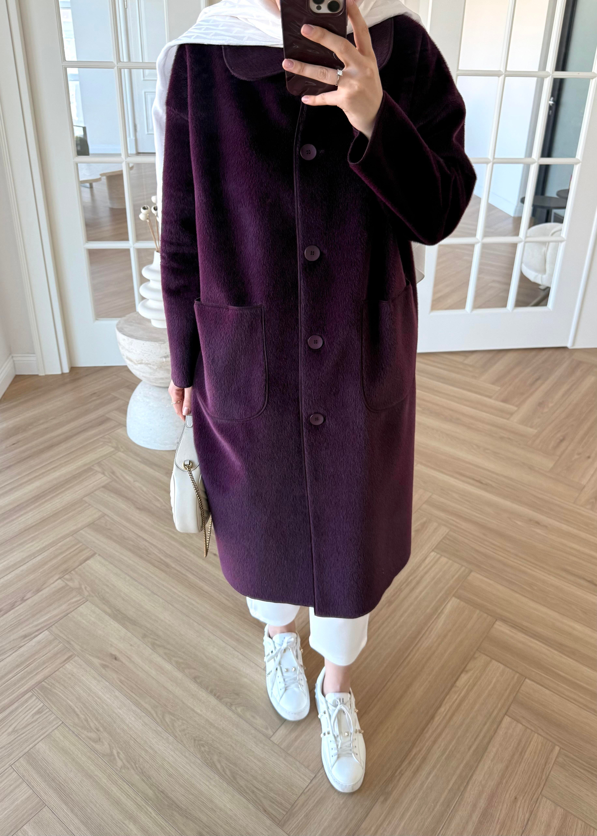 Deve Tüylü Cepli Kaban Mürdüm