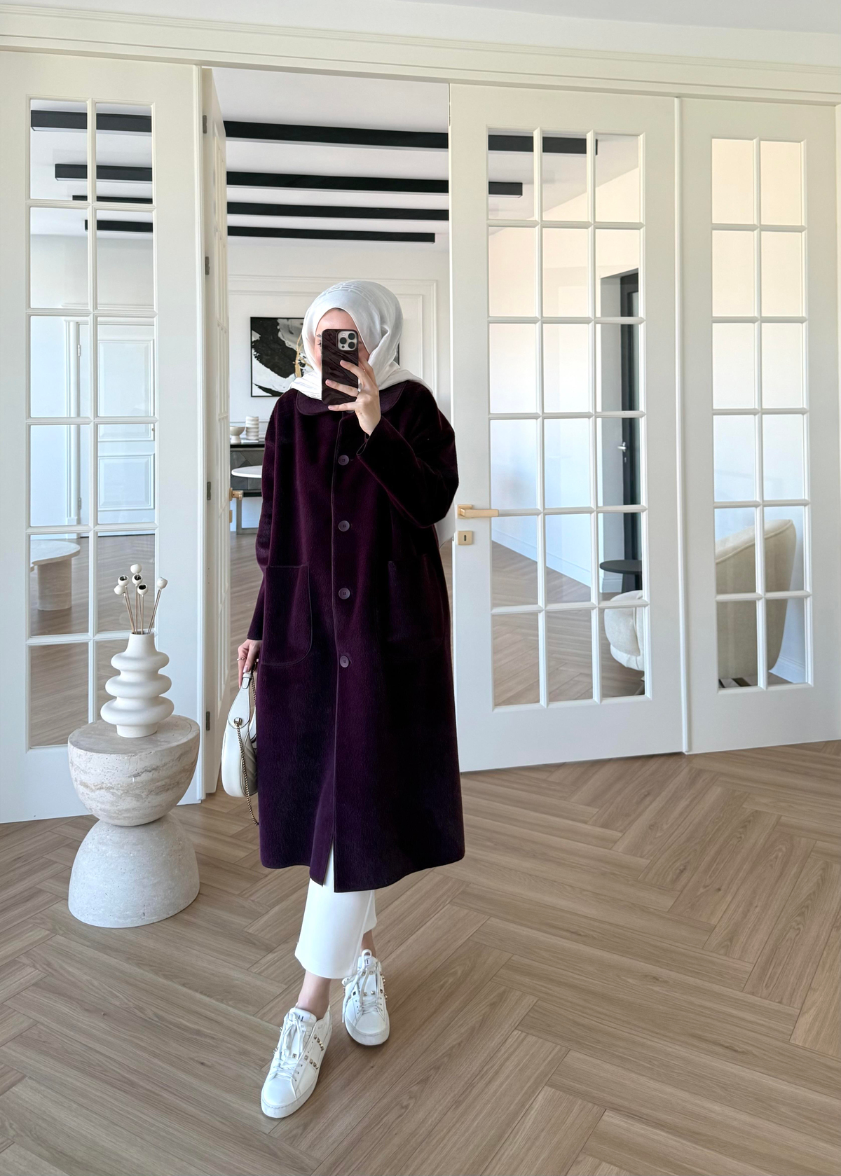 Deve Tüylü Cepli Kaban Mürdüm