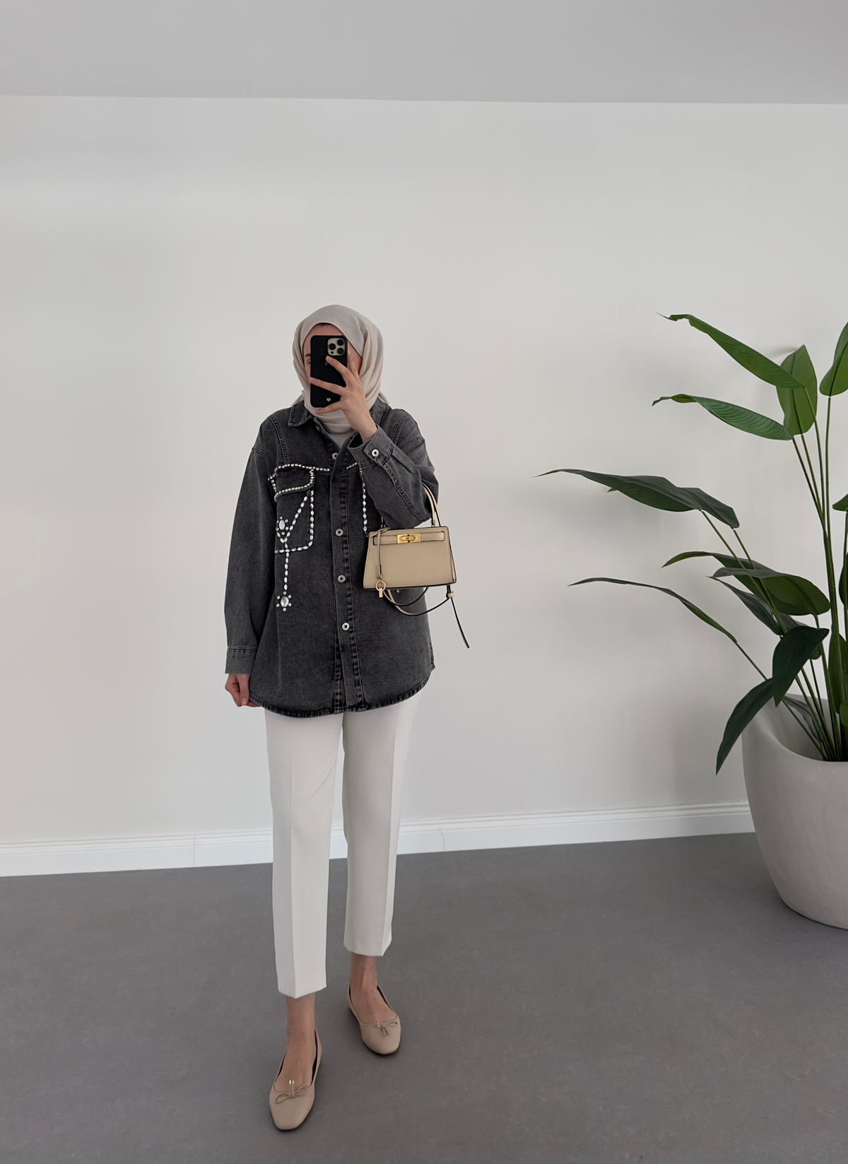 Dora Denim Ceket Antrasit