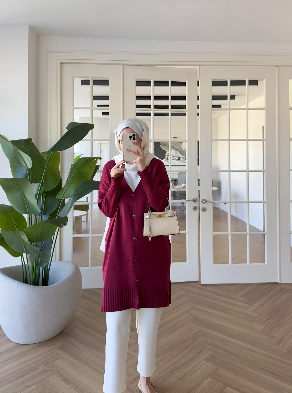 Eliza Merserize Hırka Fuşya