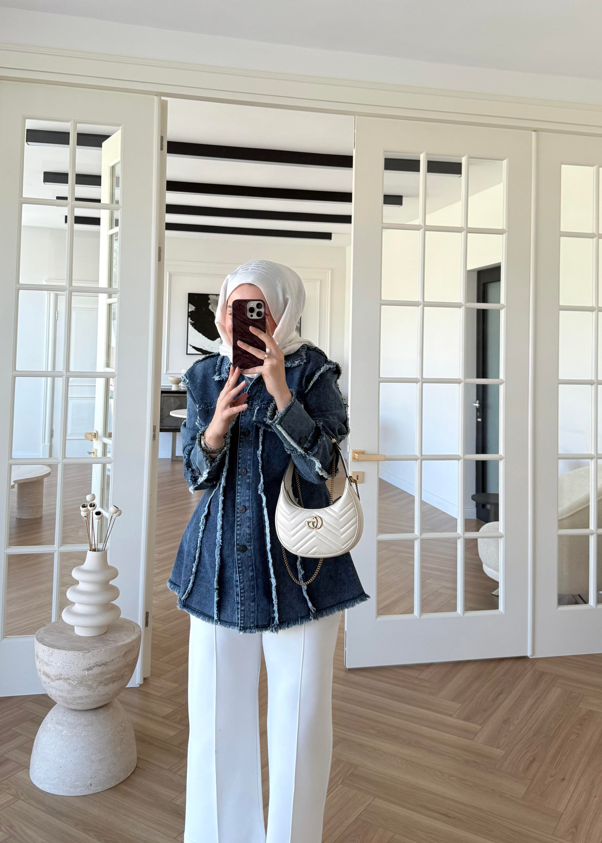 Ester Denim Ceket Lacivert