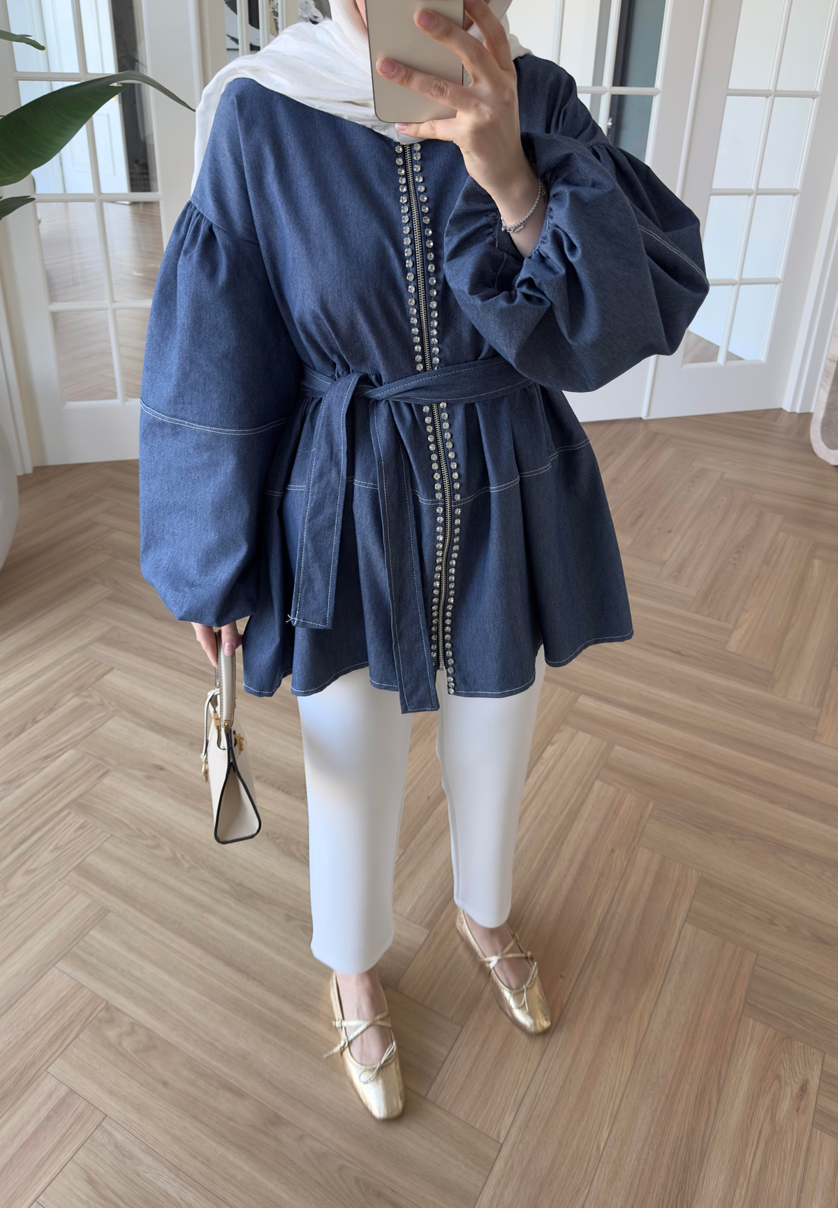Eva Denim Ceket Kot Mavi