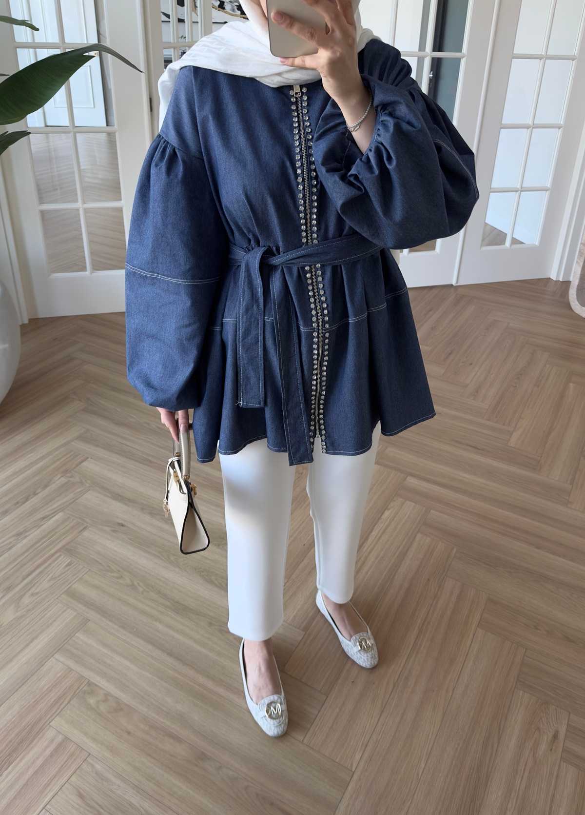 Eva Denim Ceket Kot Mavi