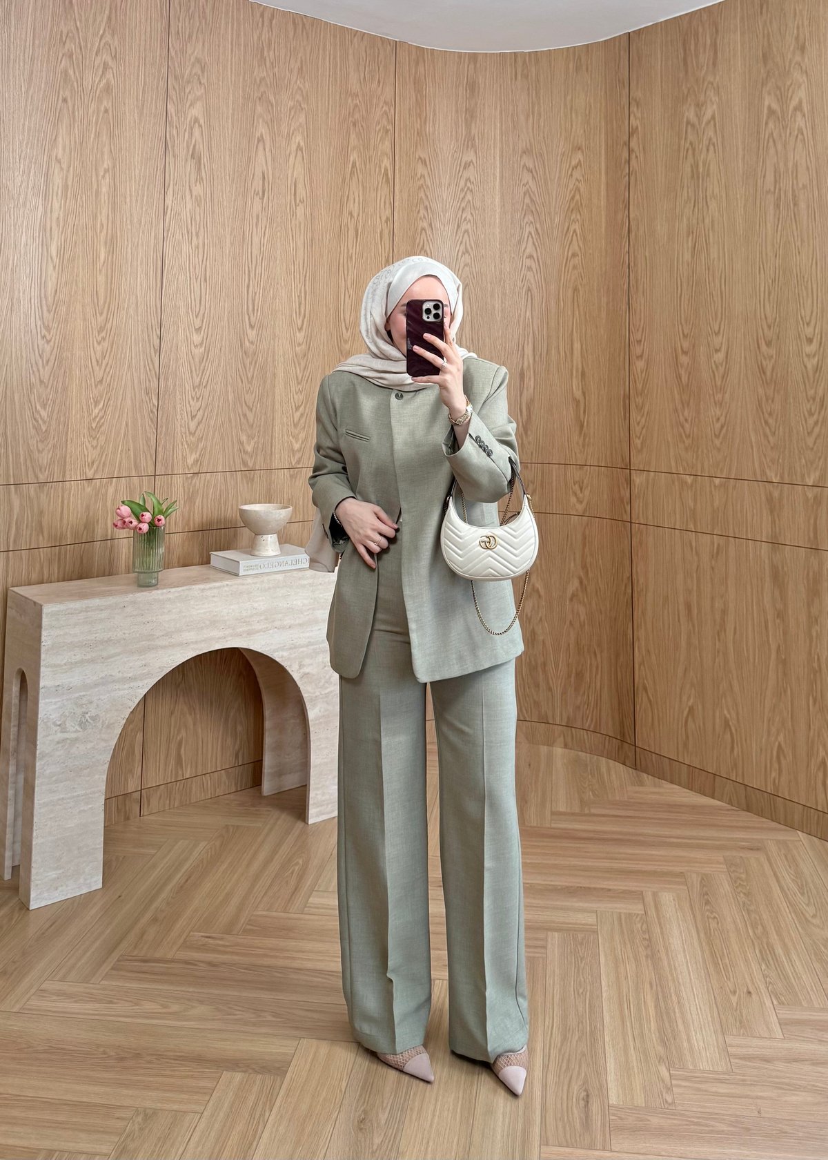 Fantastic Tek Düğmeli Blazer Çağla