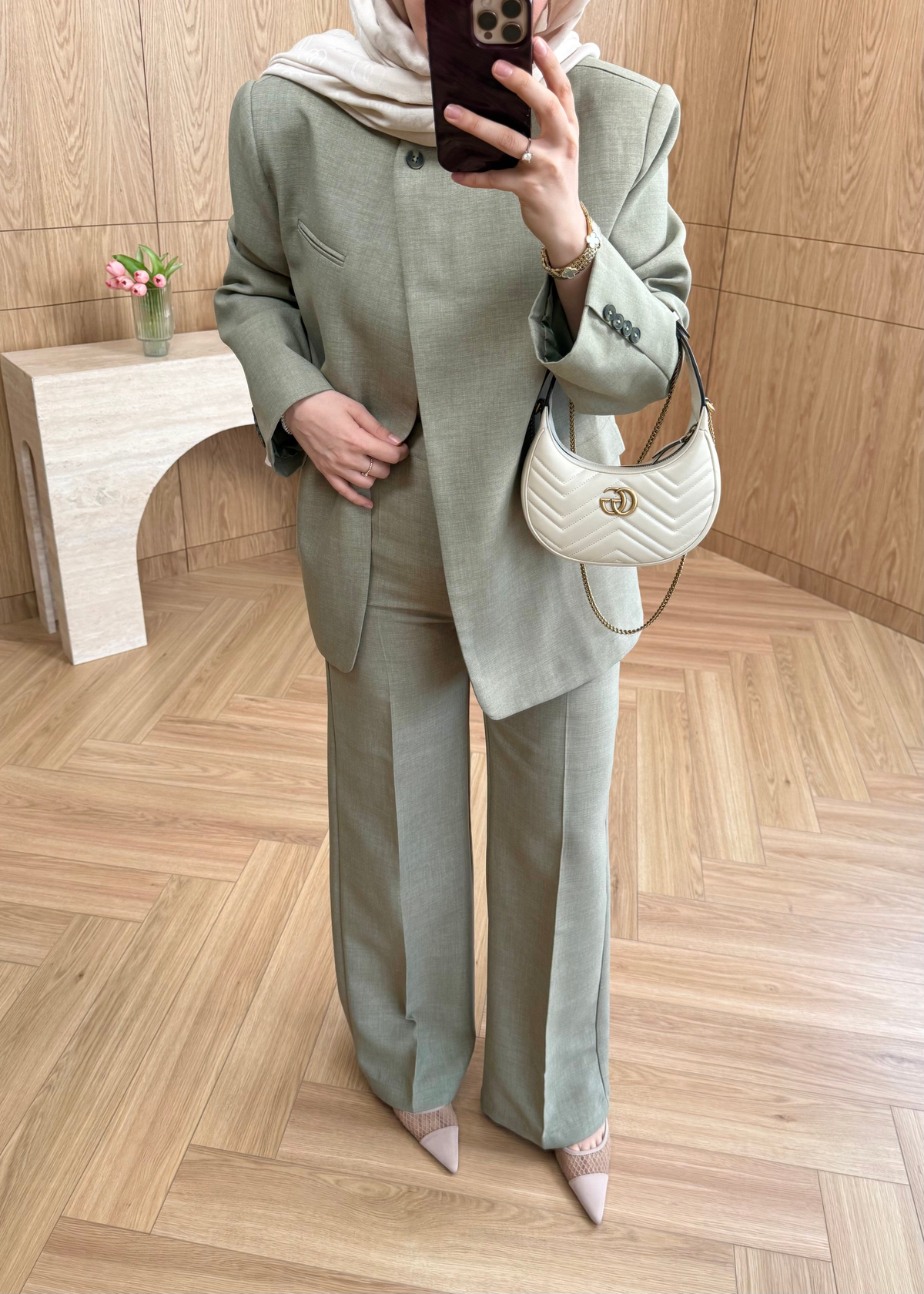 Fantastic Tek Düğmeli Blazer Çağla