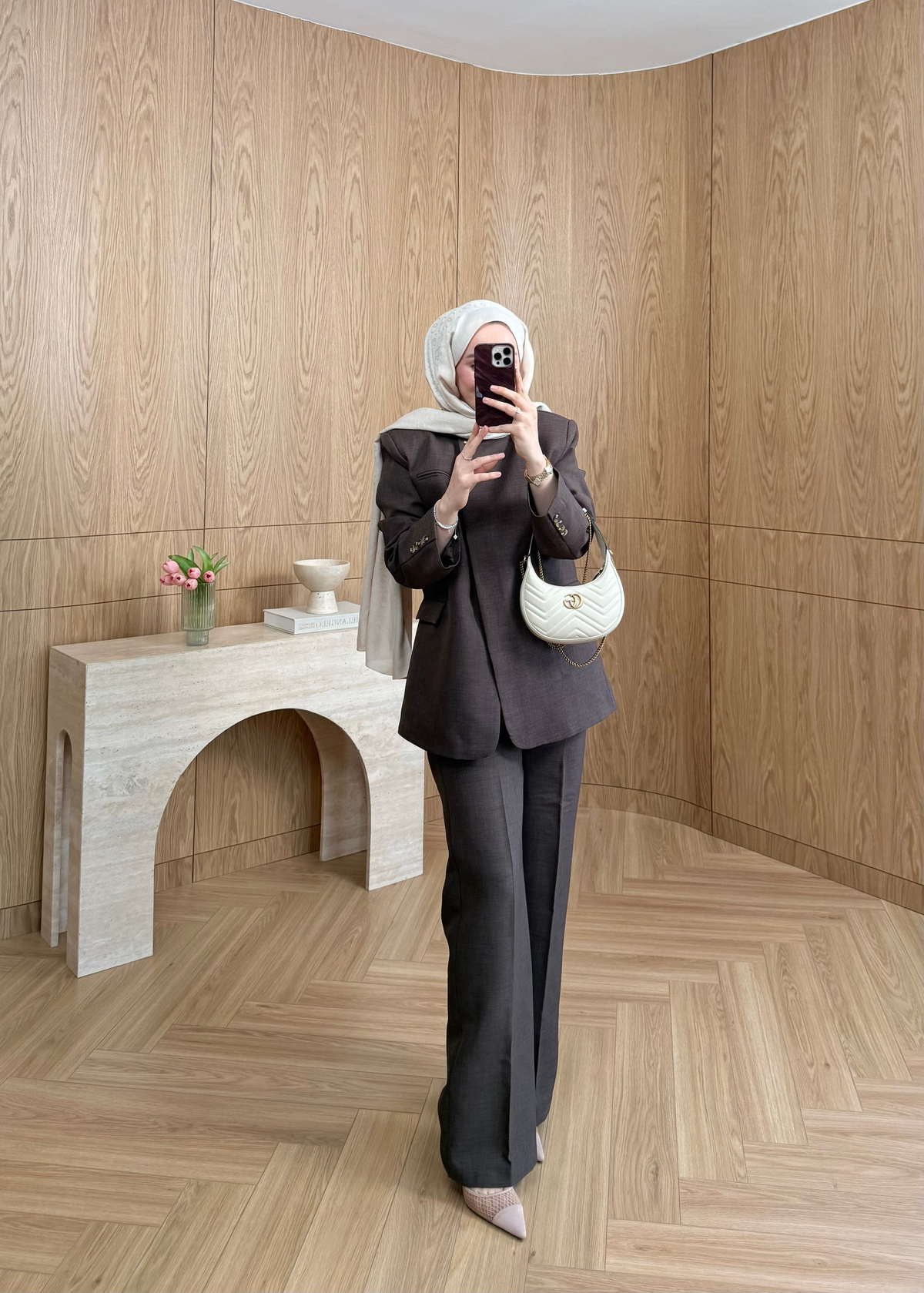 Fantastic Tek Düğmeli Blazer Kahverengi