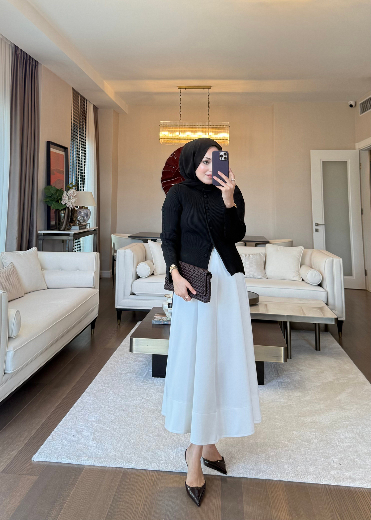 Fitilli Triko Hırka Siyah
