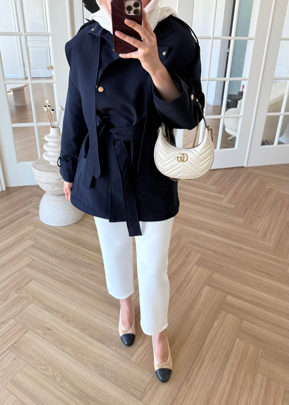 Gabardin Trenç Lacivert 