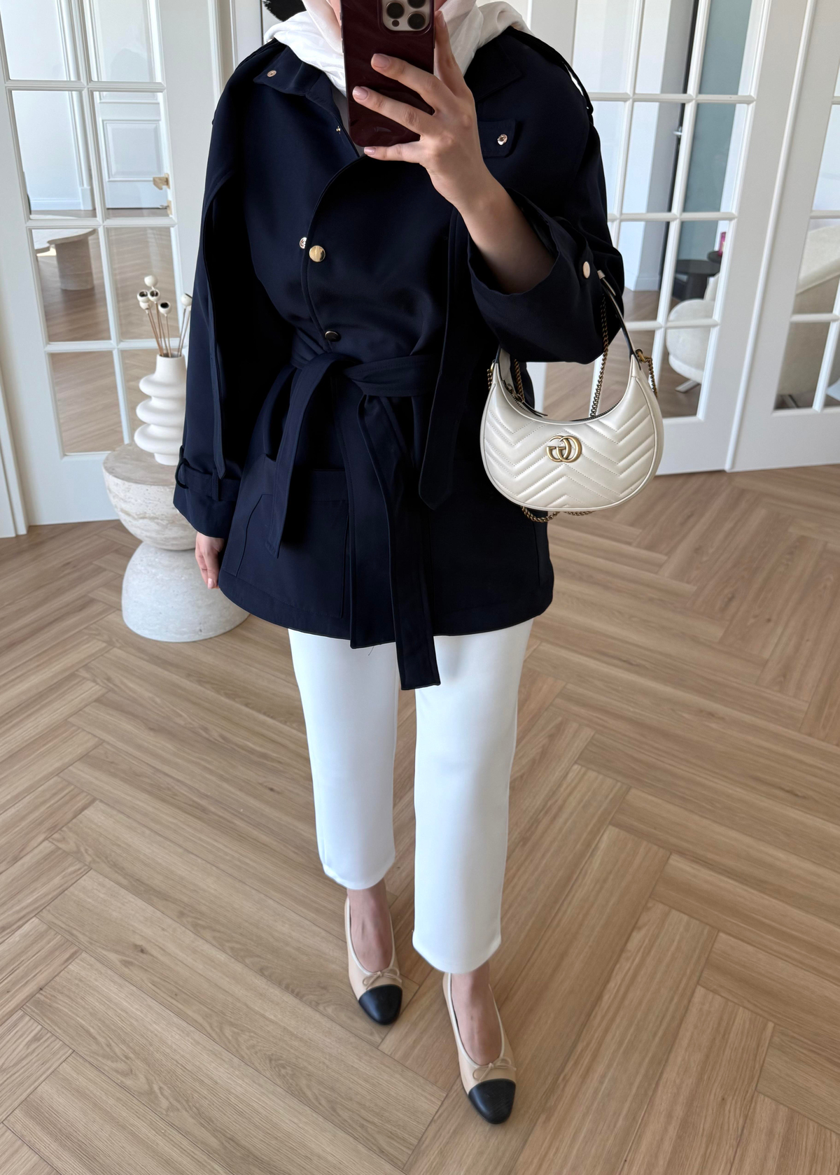 Gabardin Trenç Lacivert 