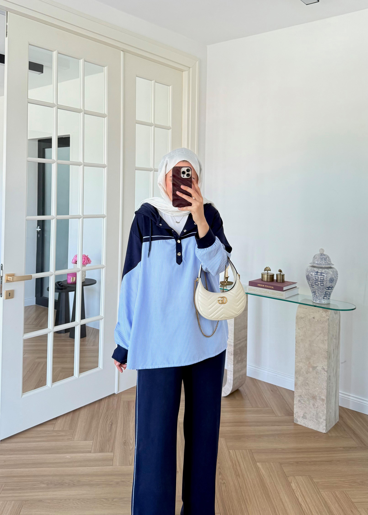 Gömlek Garnili Oysh Takım Lacivert