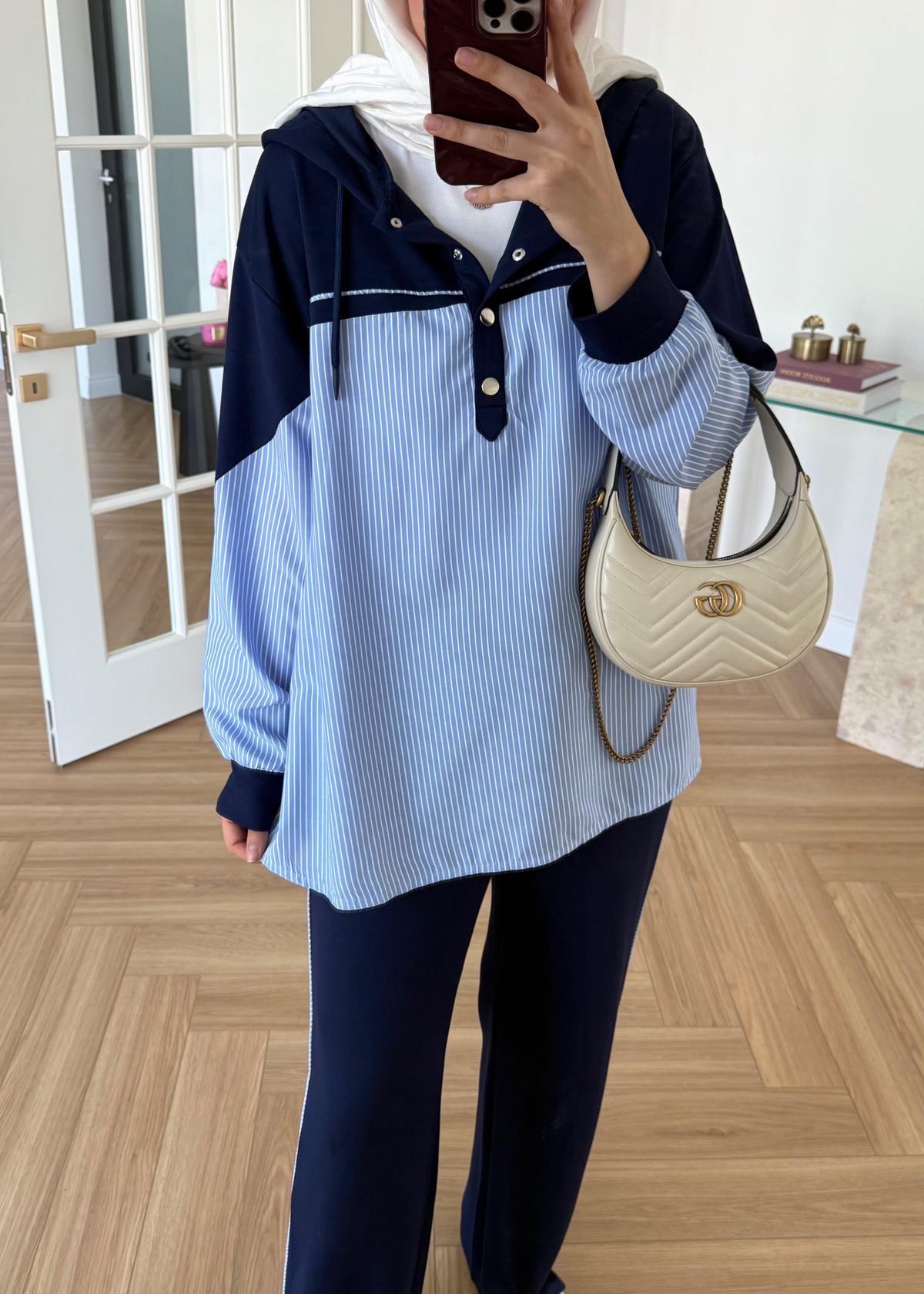 Gömlek Garnili Oysh Takım Lacivert