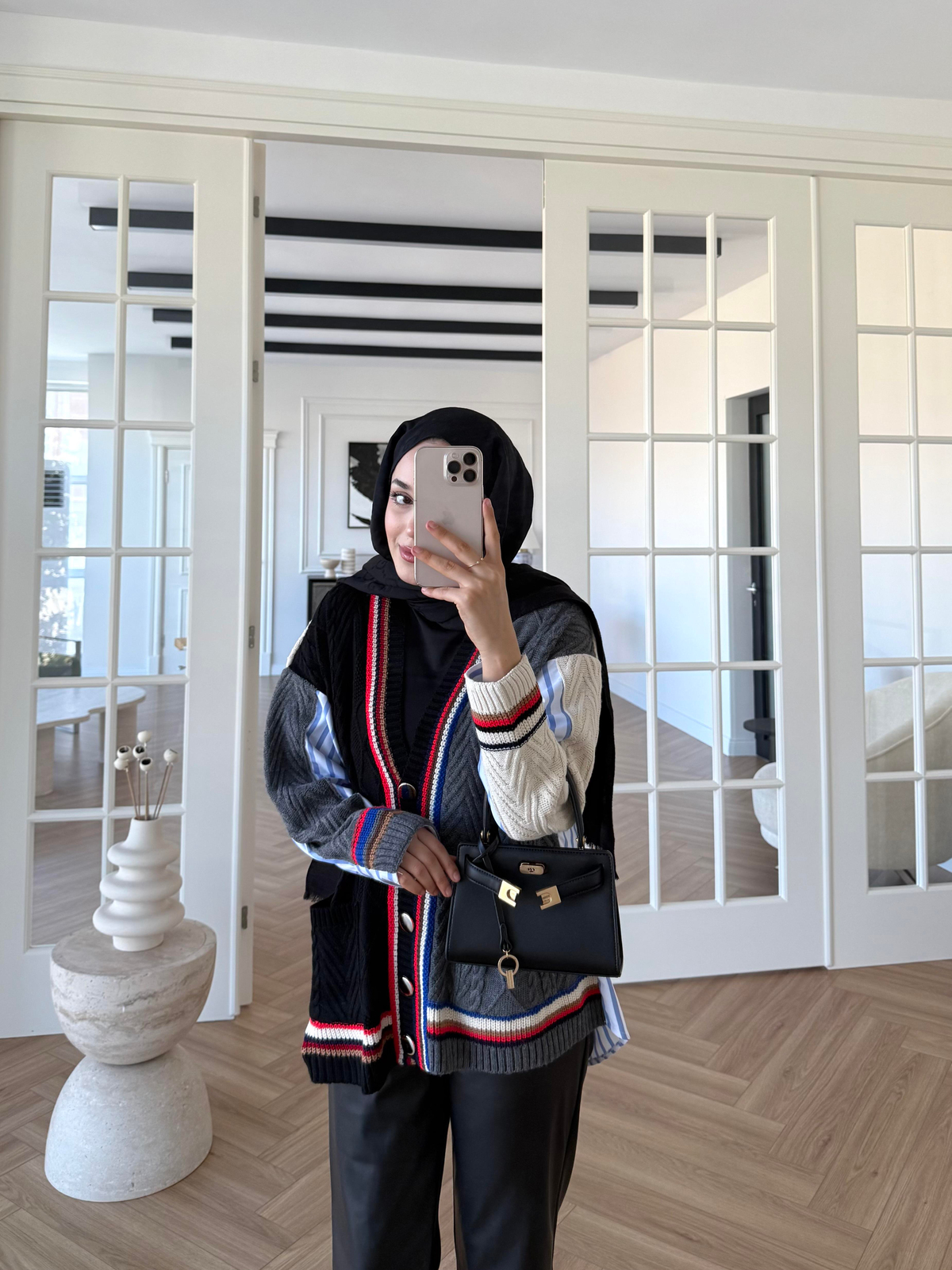 Gömlek Kolej Hırka Bordo Lacivert