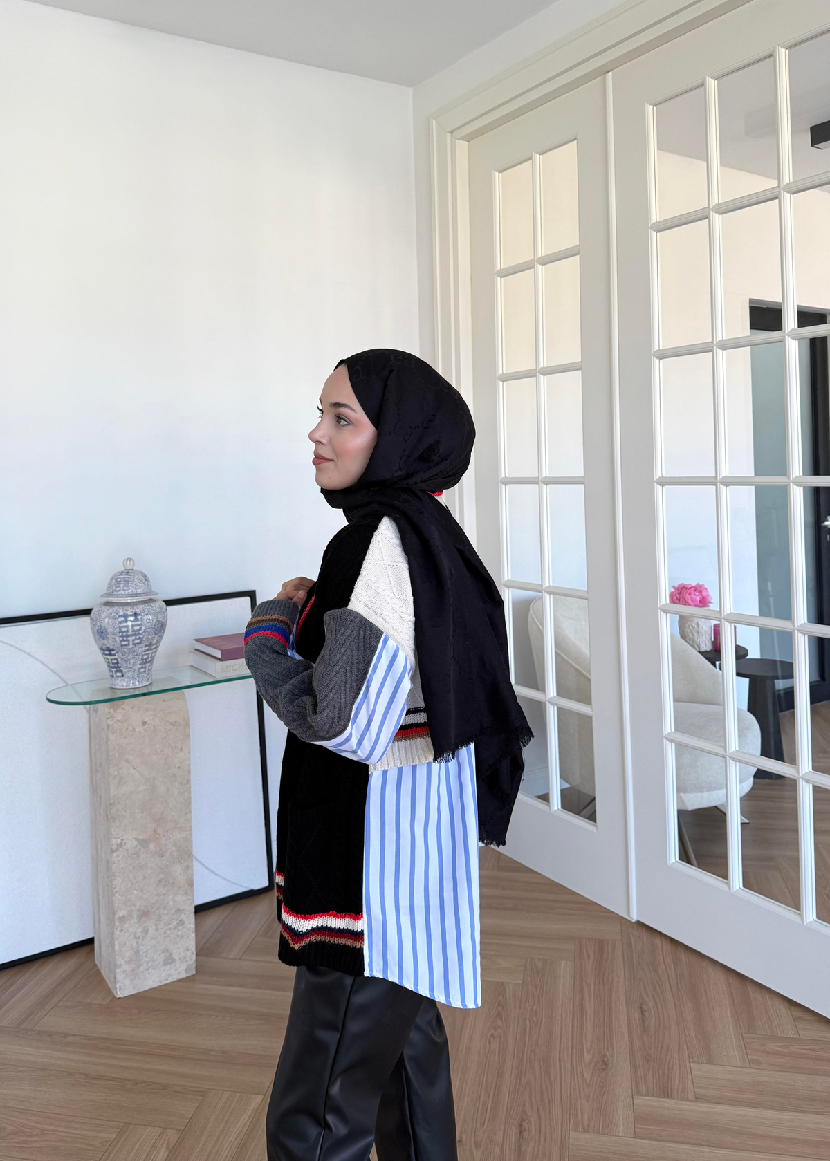 Gömlek Kolej Hırka Bordo Lacivert