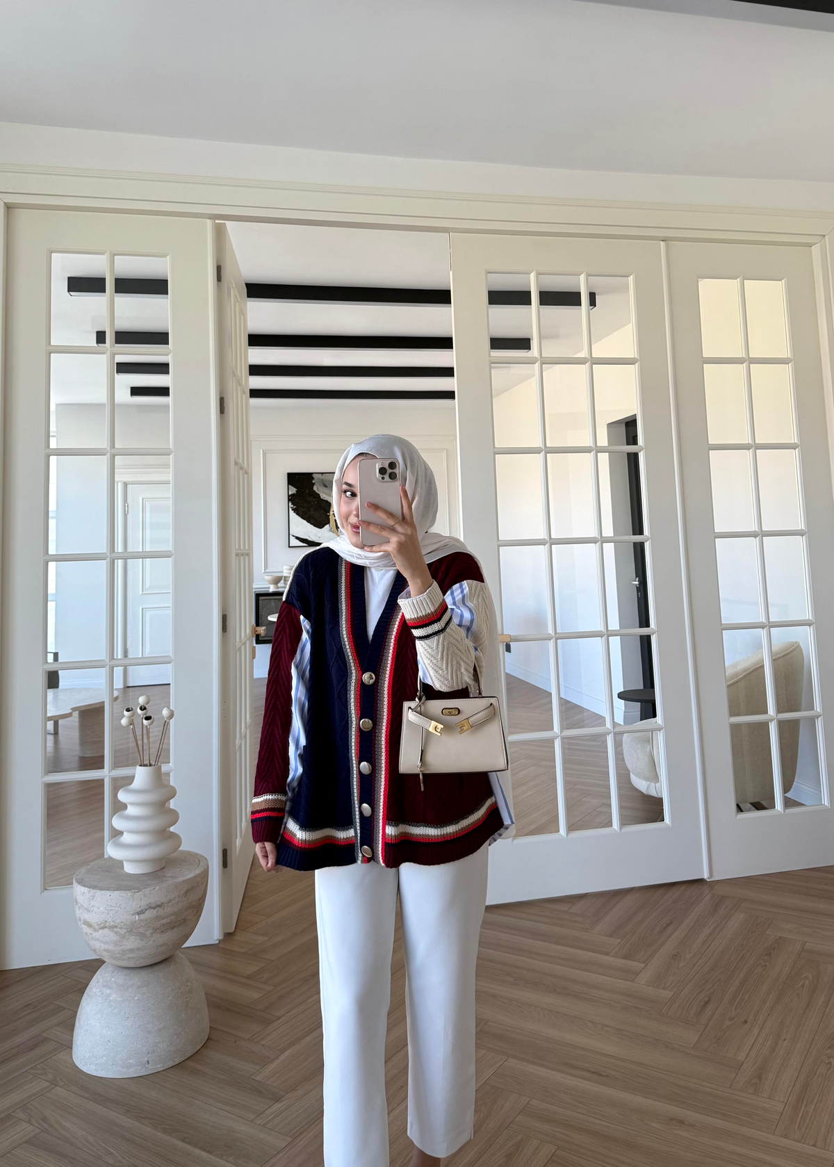 Gömlek Kolej Hırka Gri Lacivert