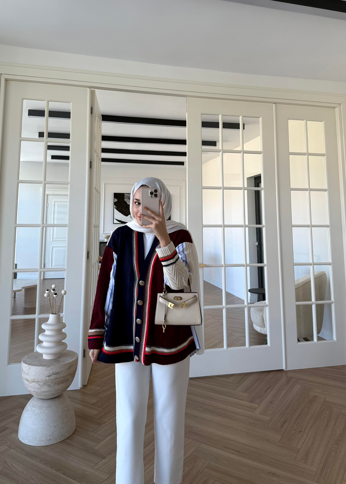 Gömlek Kolej Hırka Gri Lacivert