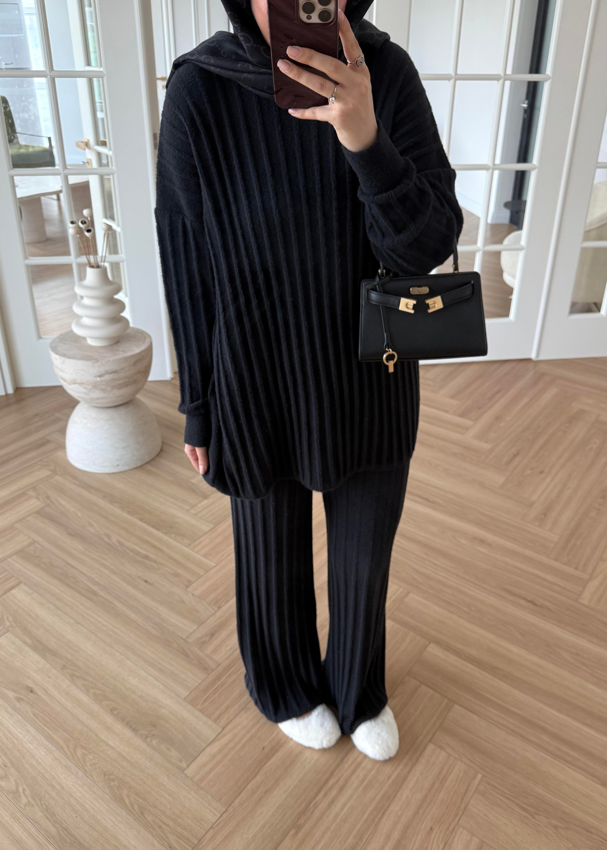 Kaşmir Triko Takım Siyah