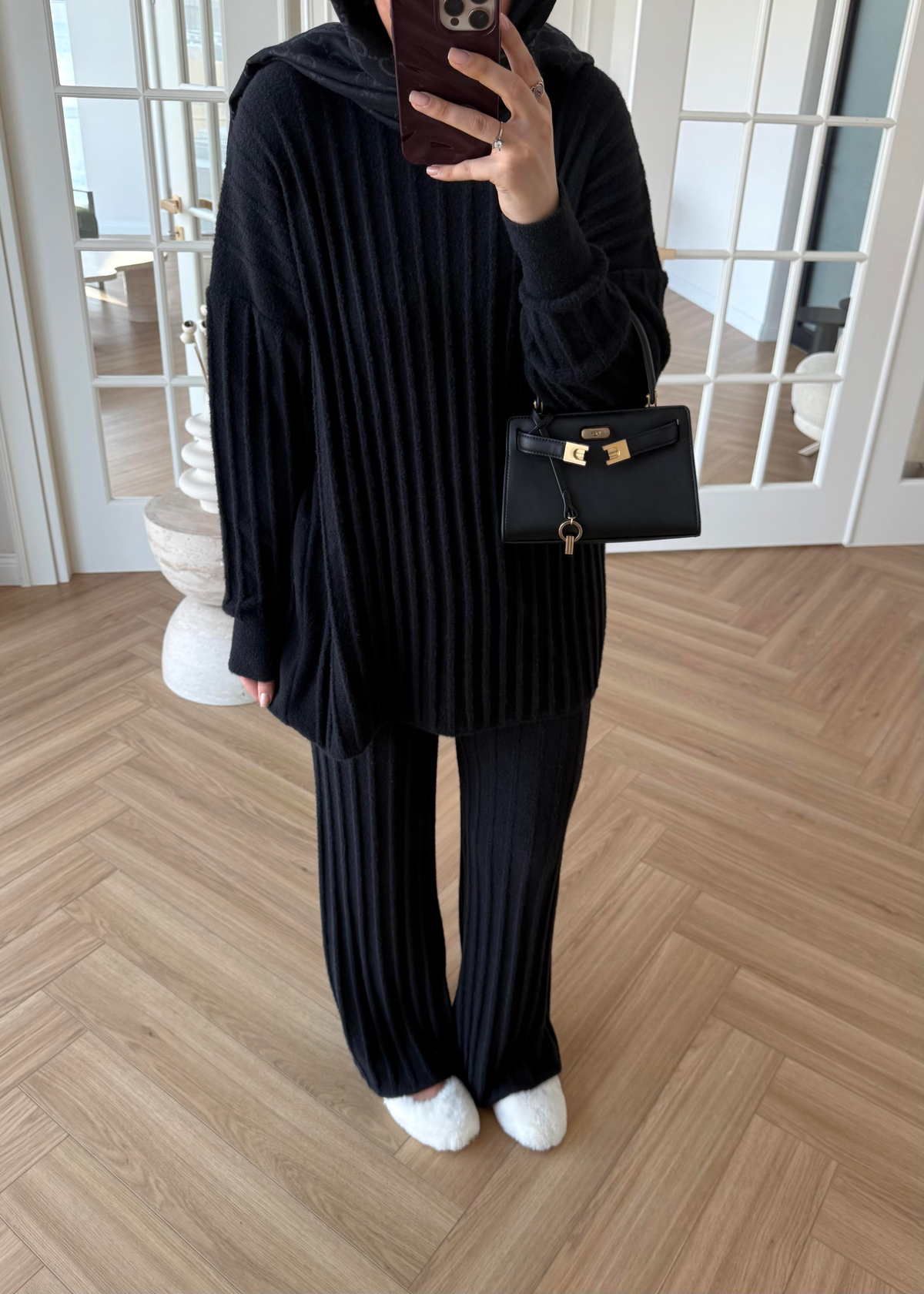 Kaşmir Triko Takım Siyah