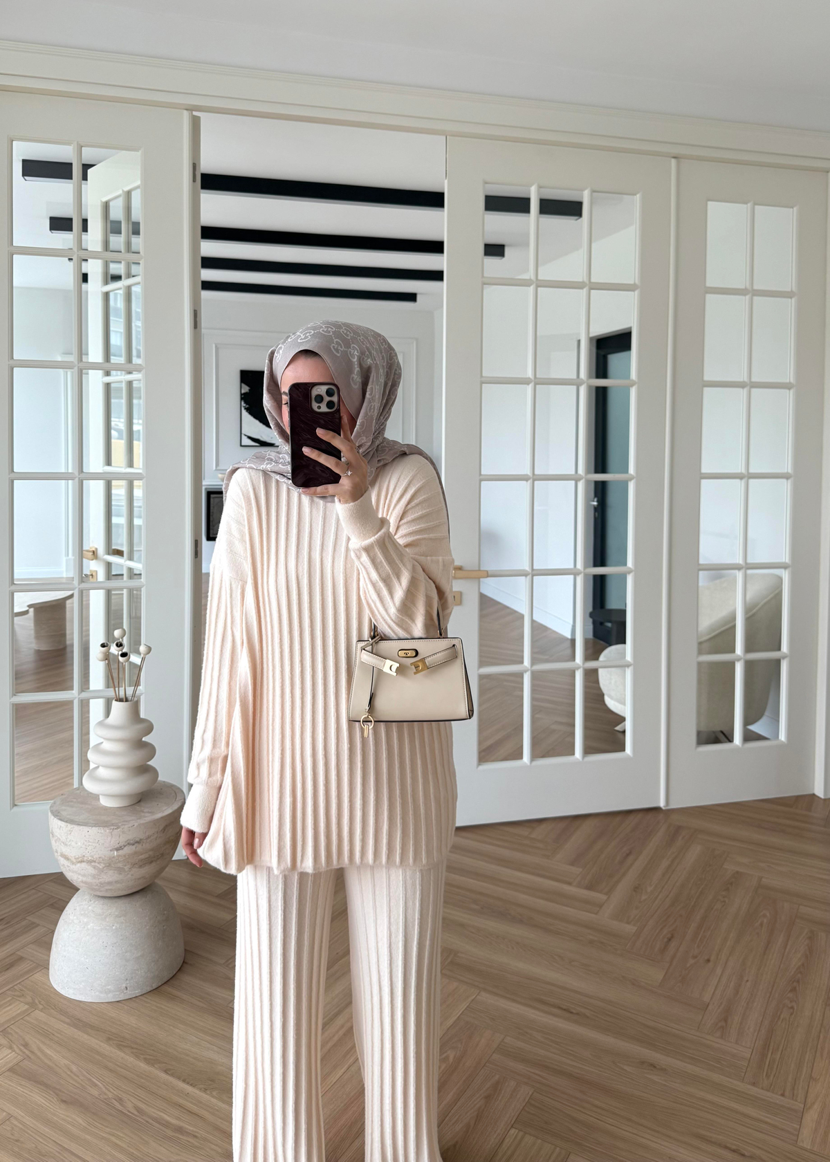 Kaşmir Triko Takım Vanilya